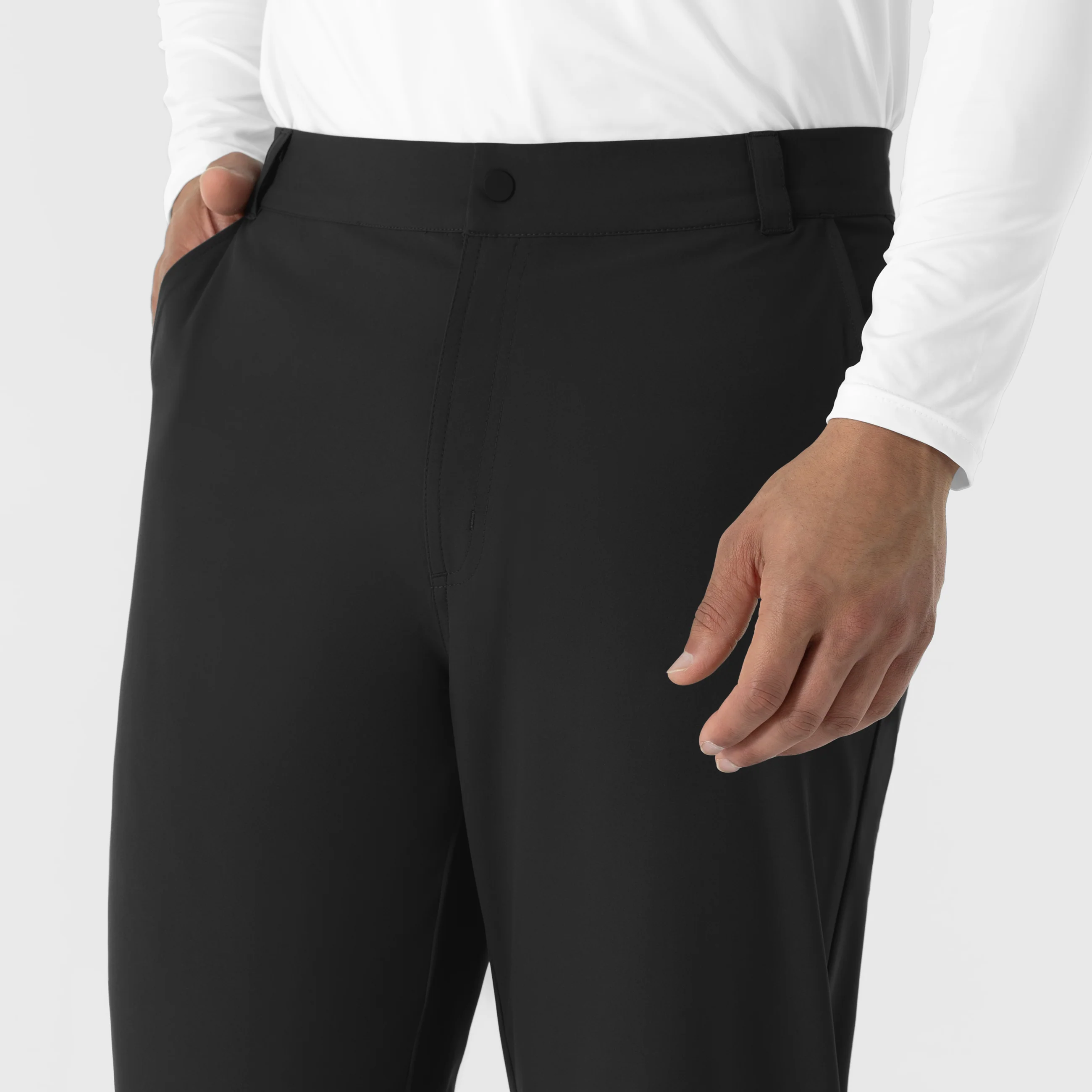 NURTUR Men’s Scrub Chino Pant - Black - Image 7