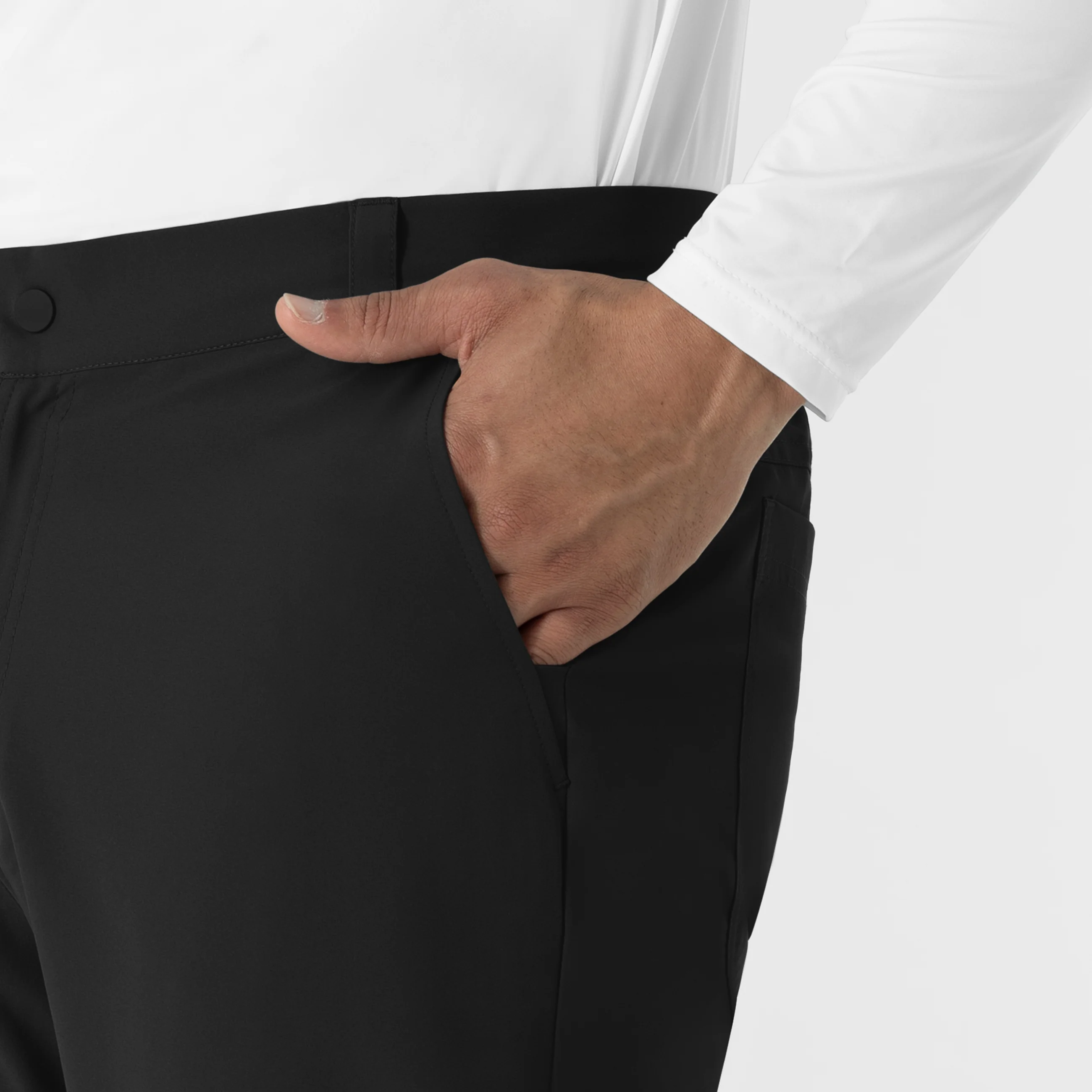NURTUR Men’s Scrub Chino Pant - Black - Image 8