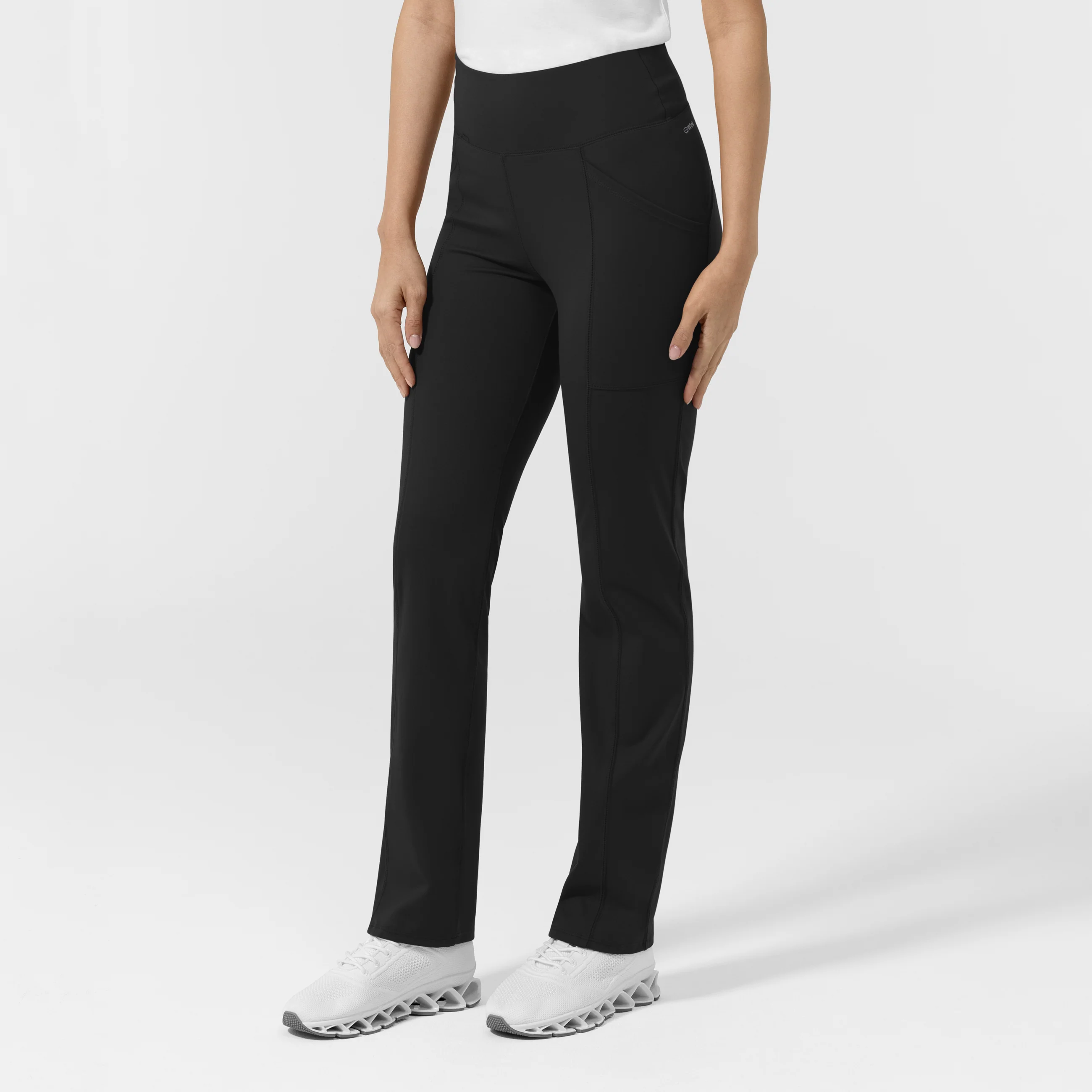 RENEW Knit Women's Straight Leg Yoga Pant - Black - Image 4