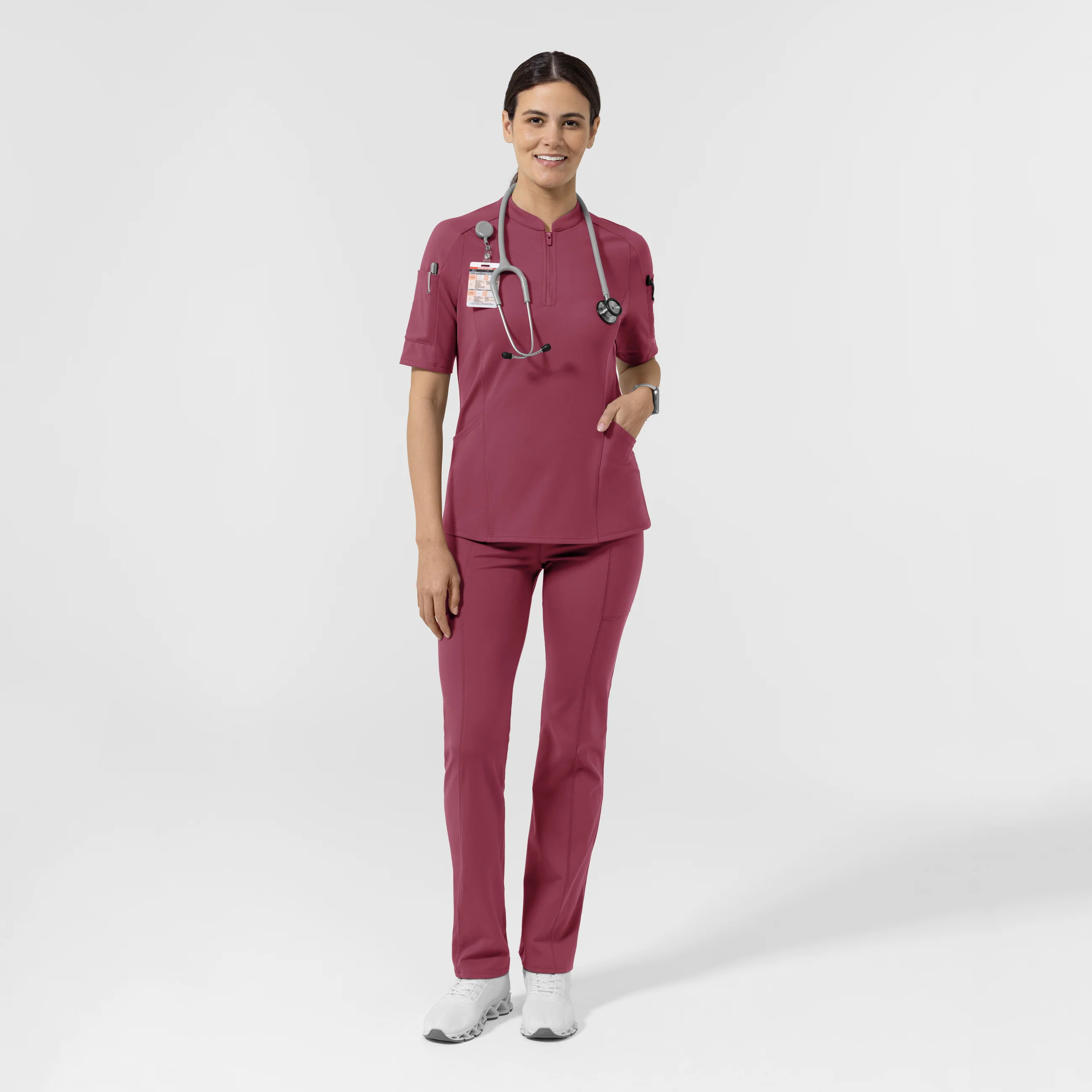 RENEW Knit Women's Straight Leg Yoga Pant - Carnation - Image 3