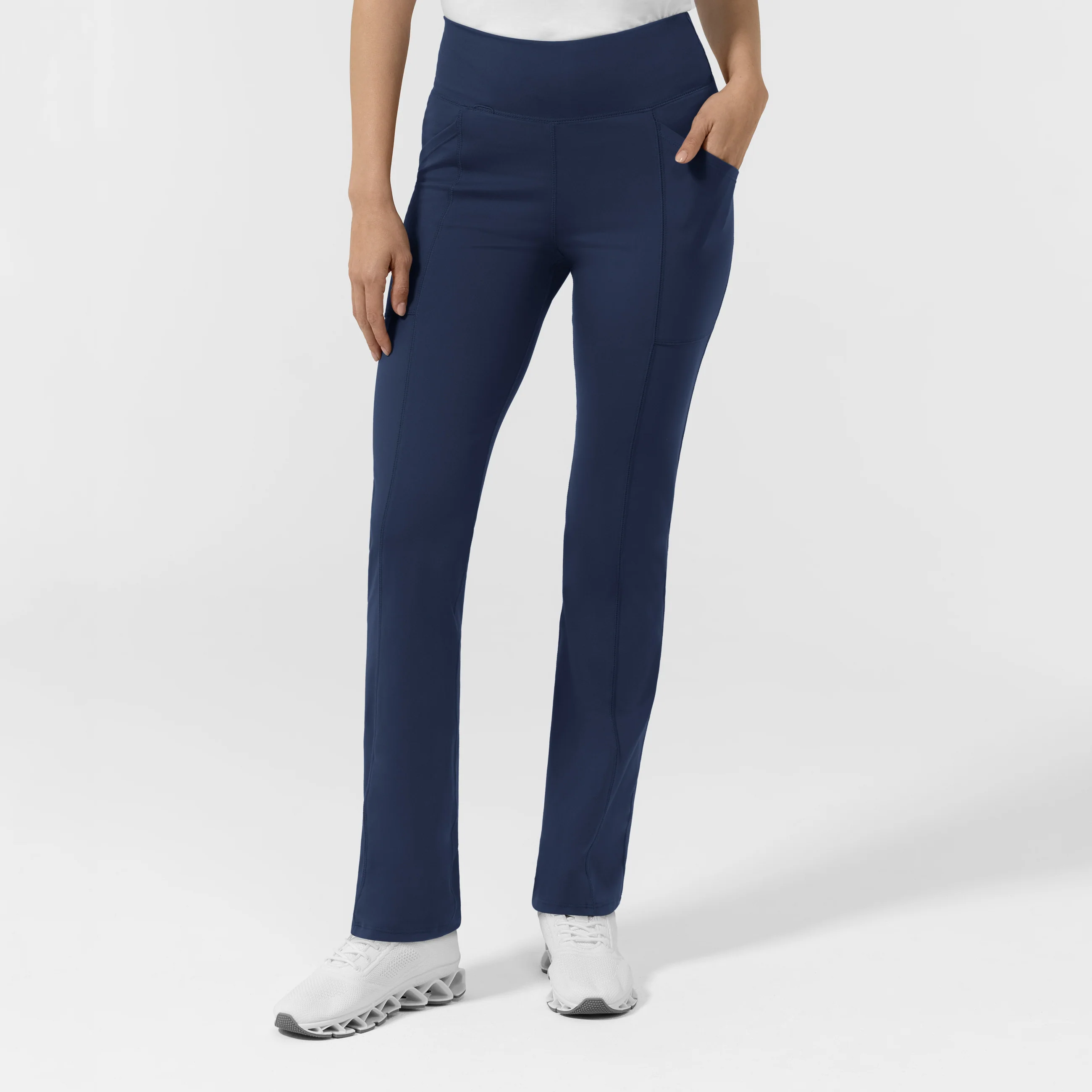 RENEW Knit Women's Straight Leg Yoga Pant - Navy