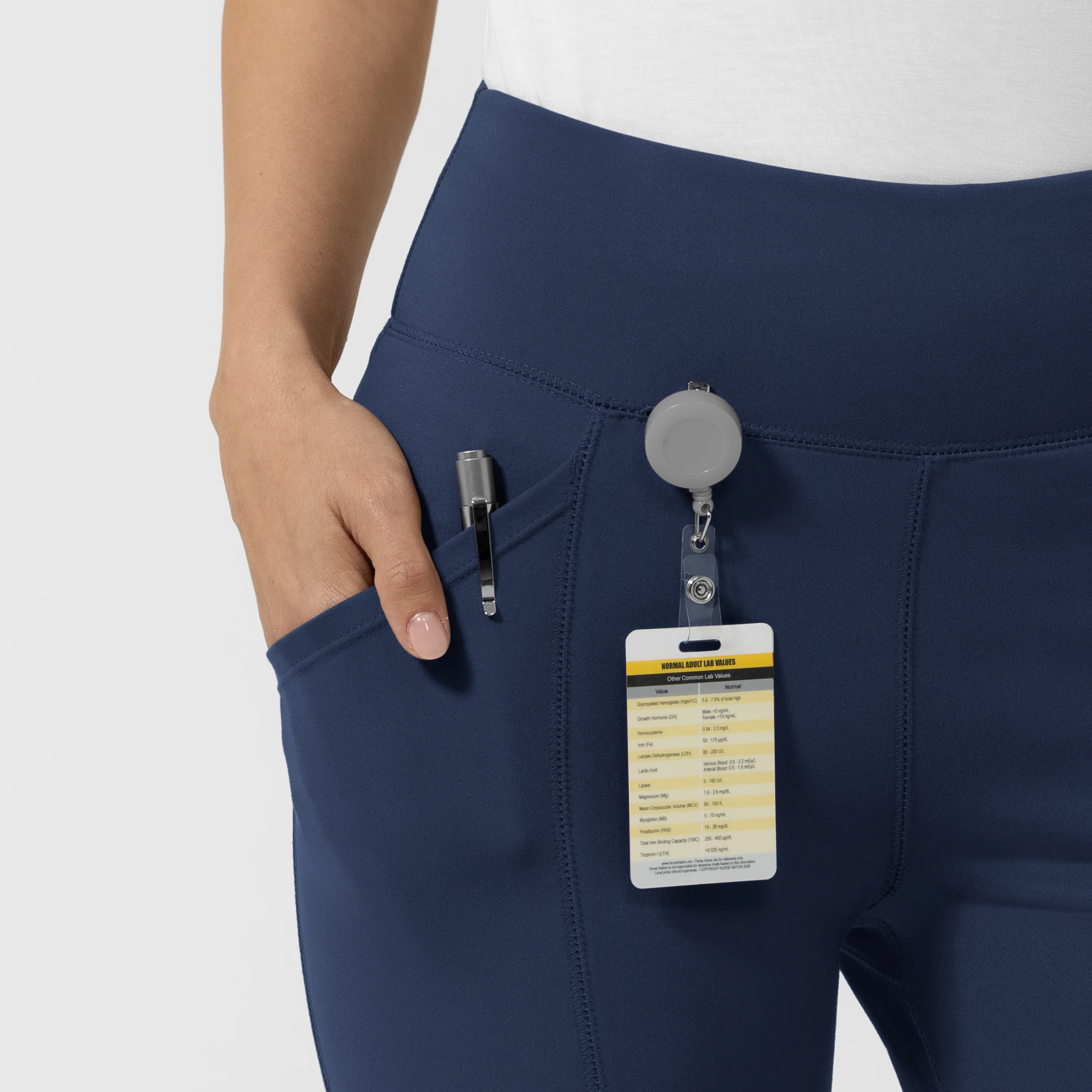RENEW Knit Women's Straight Leg Yoga Pant - Navy - Image 6