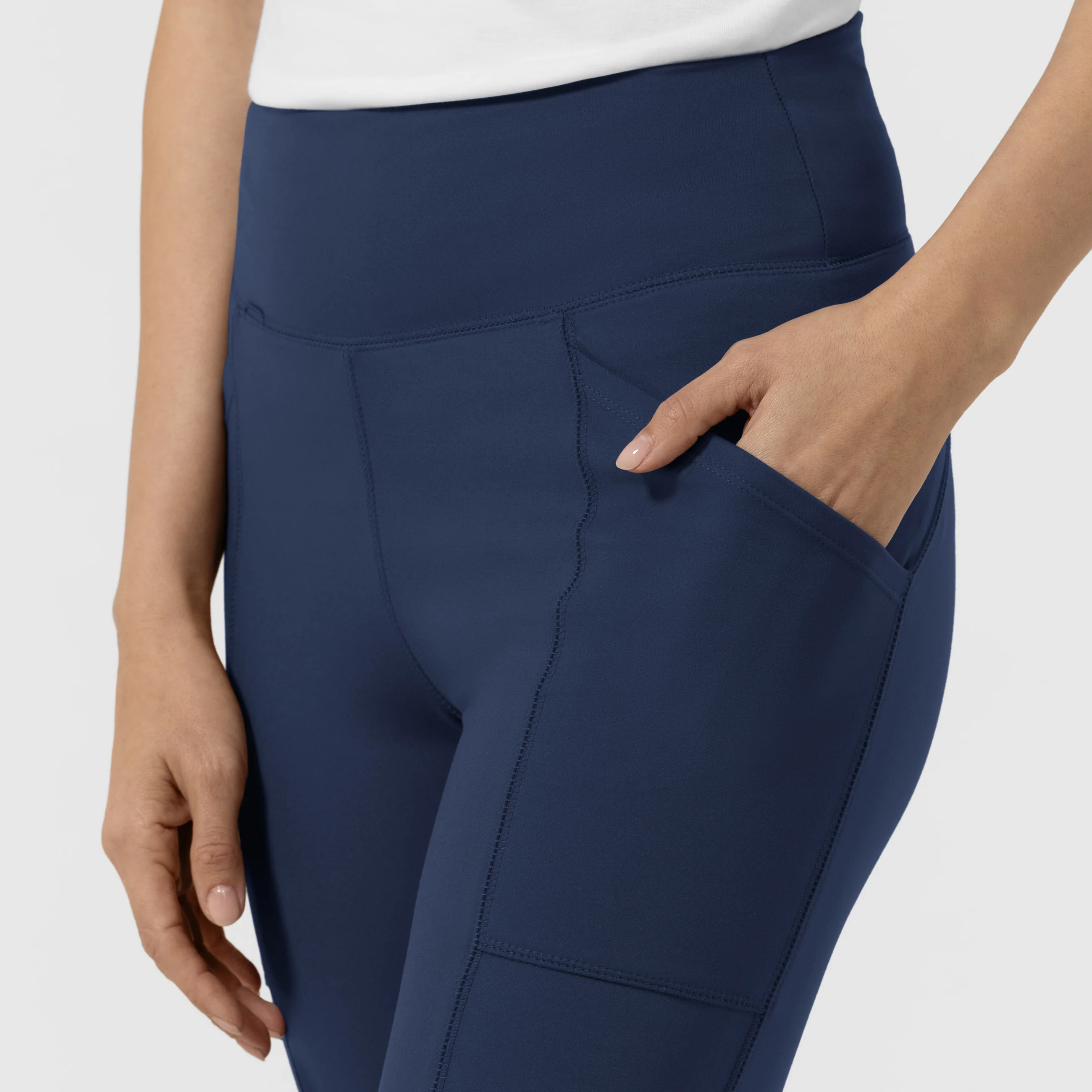 RENEW Knit Women's Straight Leg Yoga Pant - Navy - Image 8