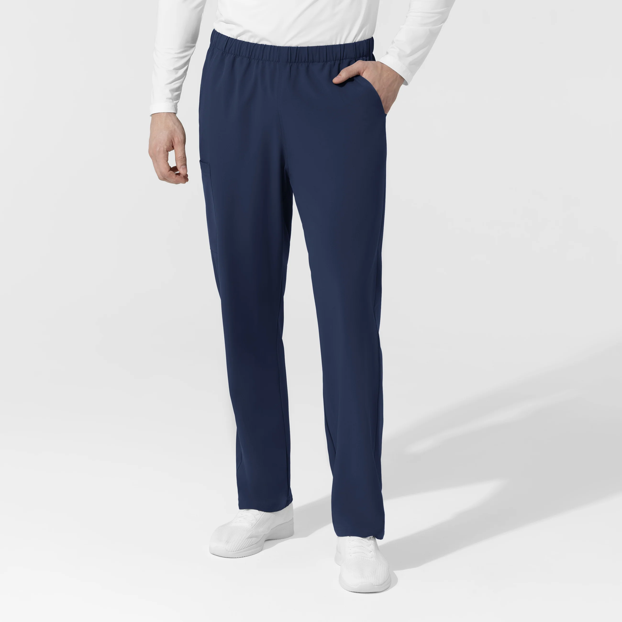 NURTUR Unisex Straight Leg Cargo Scrub Pant - Navy
