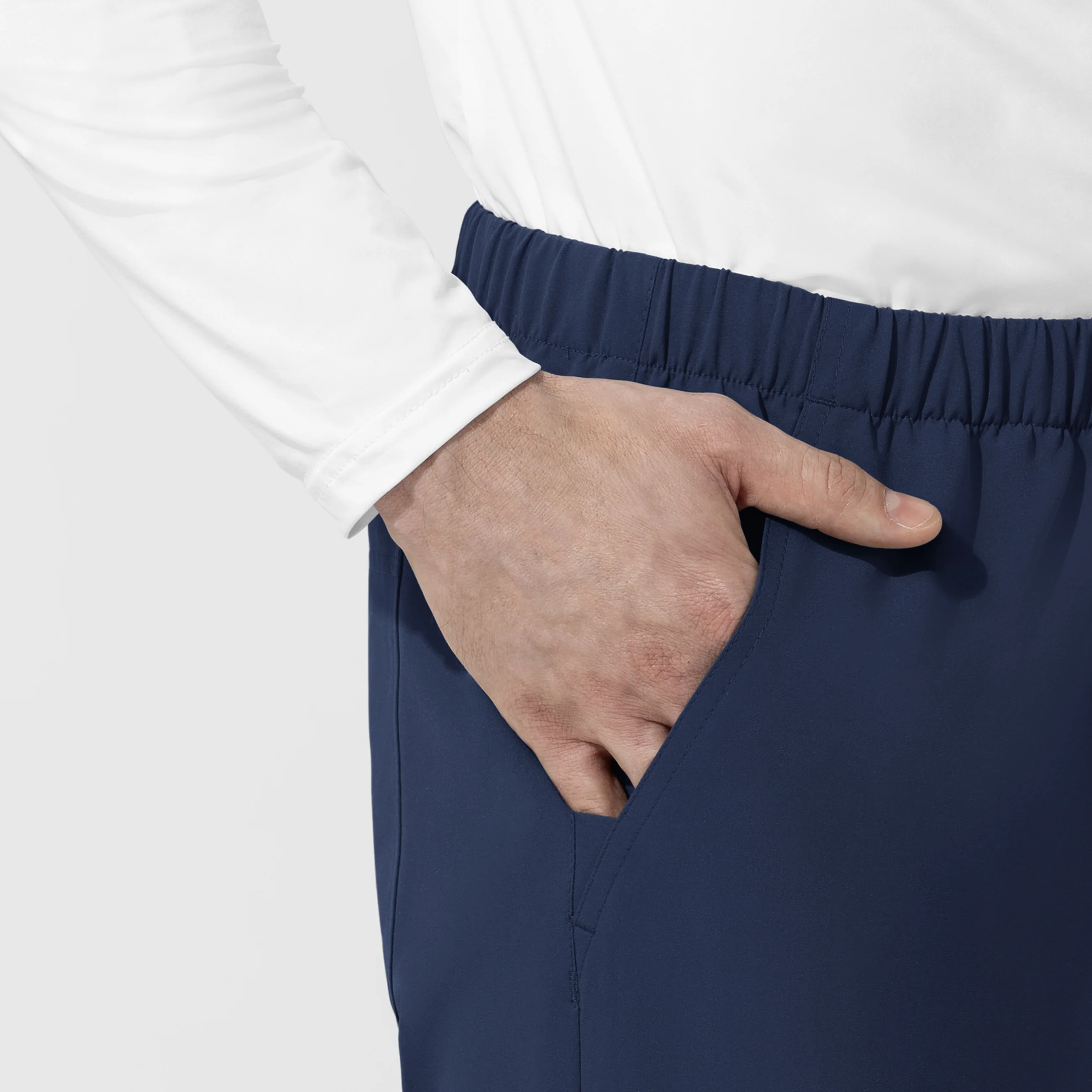 NURTUR Unisex Straight Leg Cargo Scrub Pant - Navy - Image 6