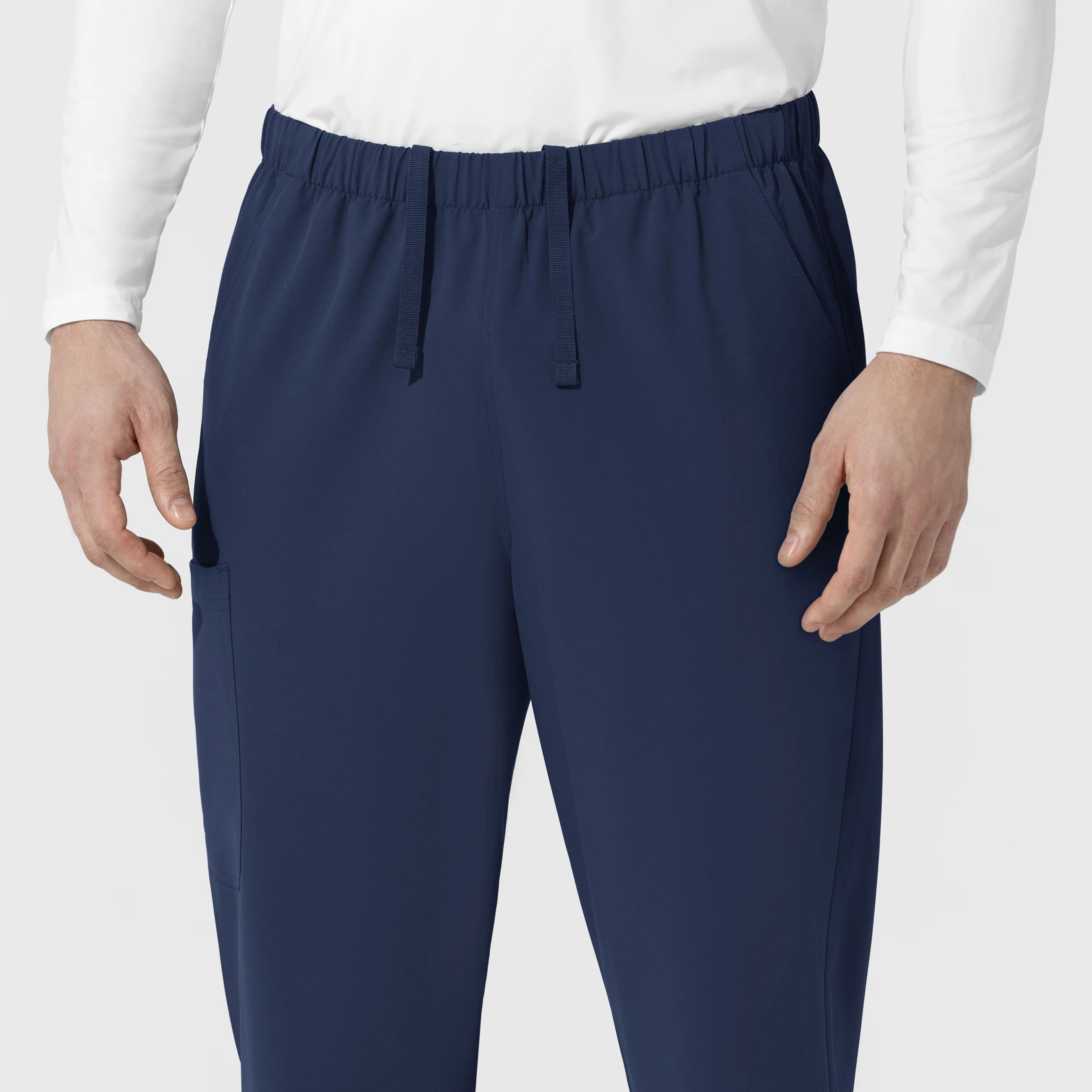 NURTUR Unisex Straight Leg Cargo Scrub Pant - Navy - Image 9