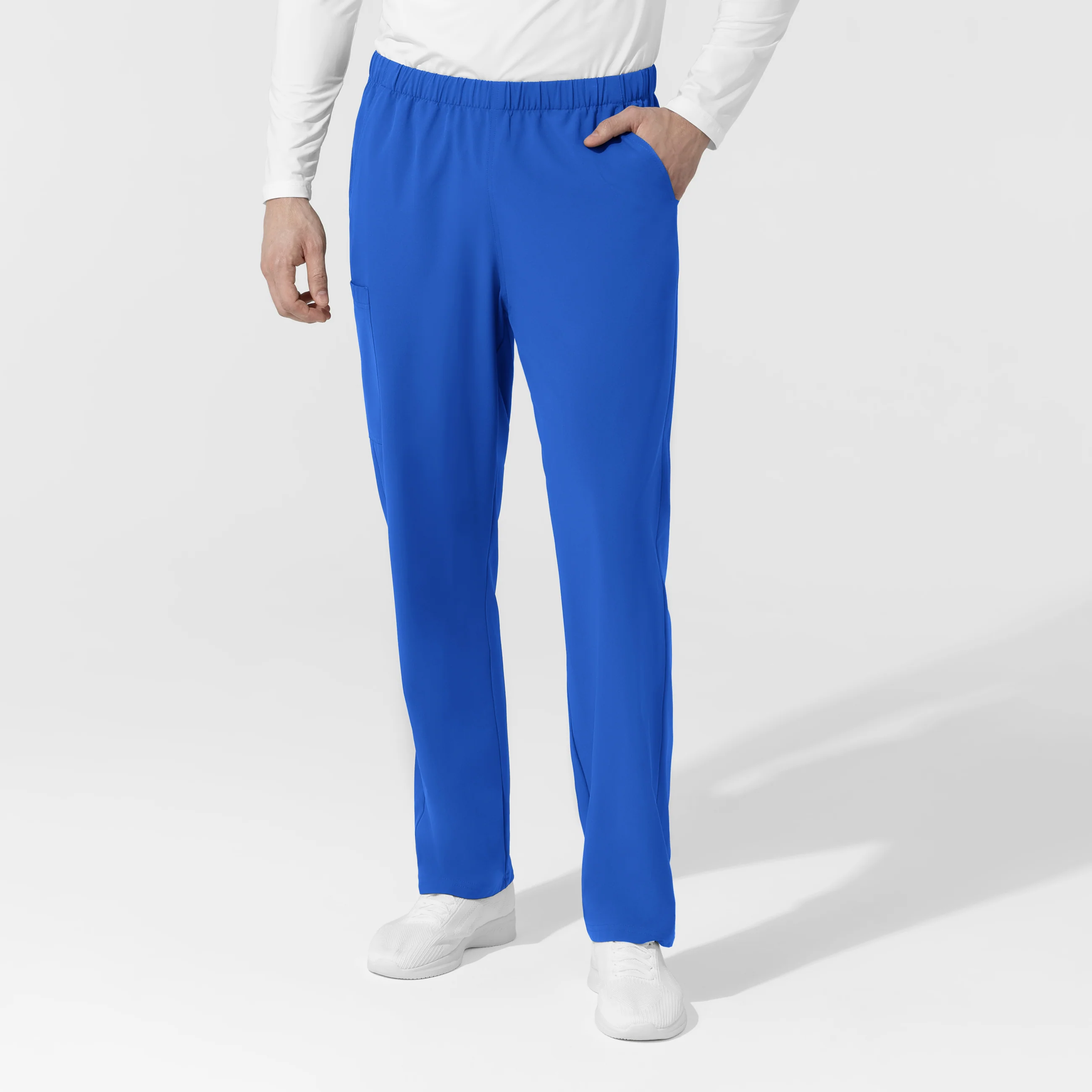 NURTUR Unisex Straight Leg Cargo Scrub Pant - Royal