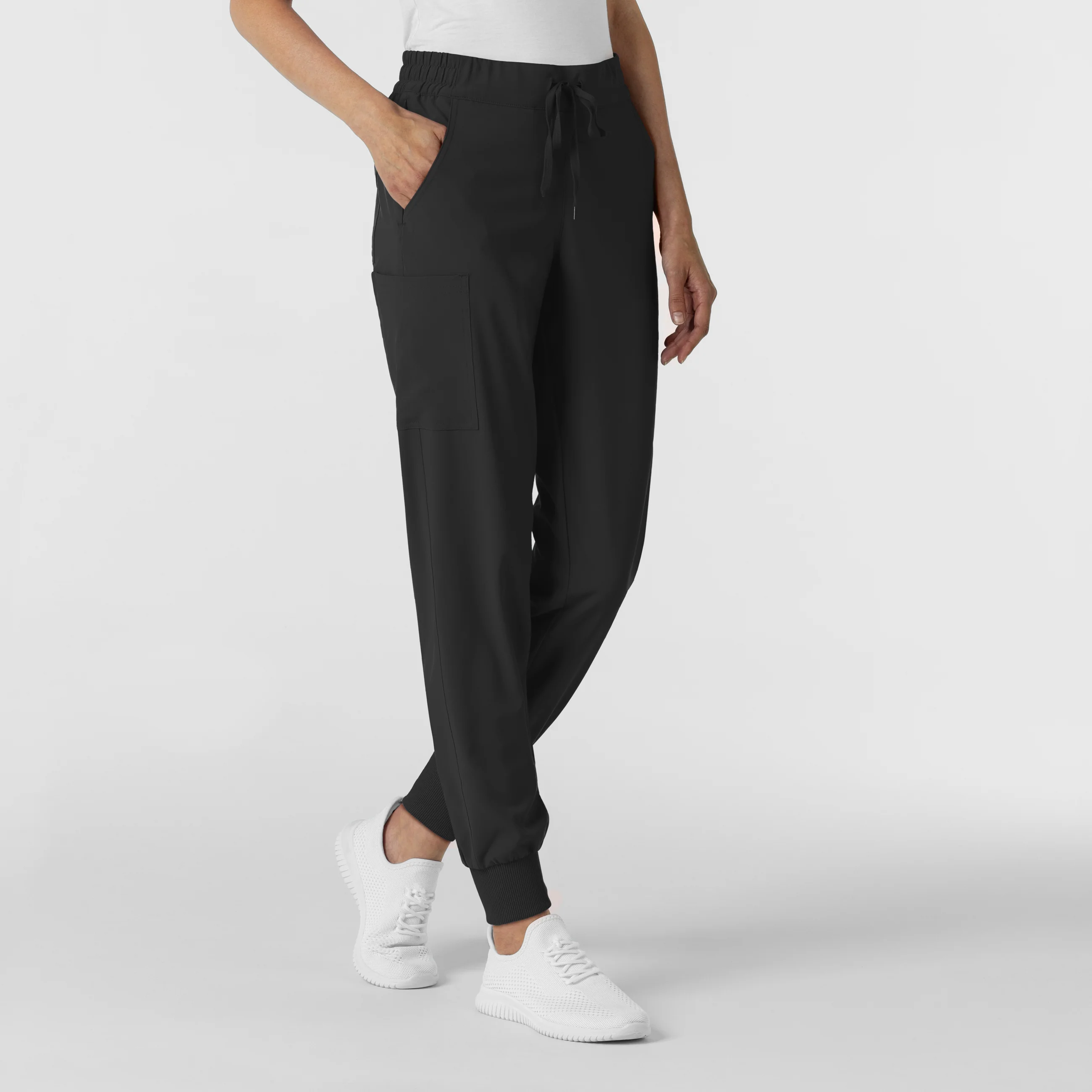 RENEW Women's Jogger Scrub Pant - Black - Image 4