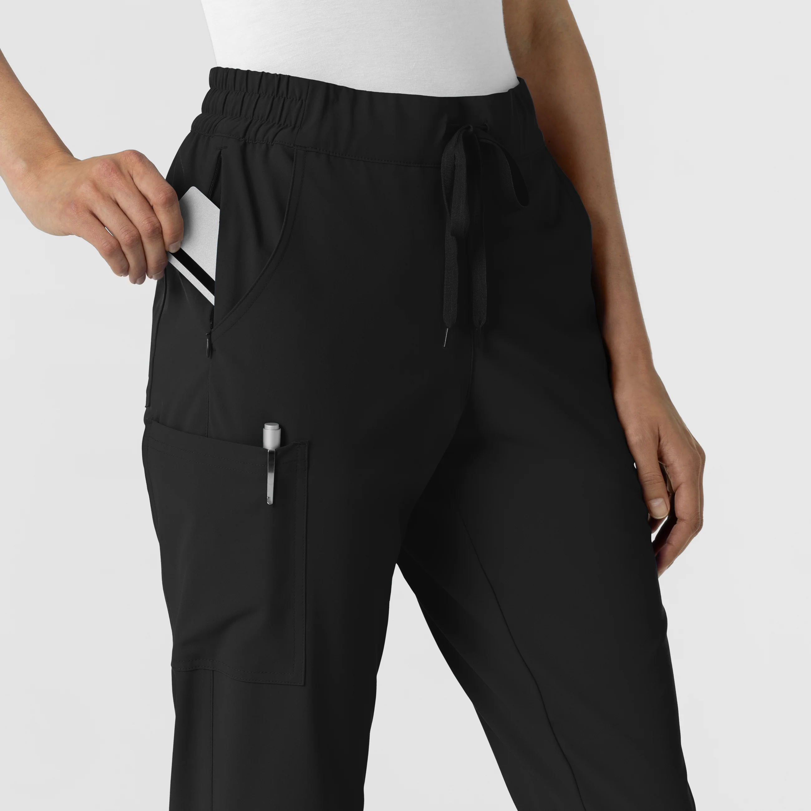RENEW Women's Jogger Scrub Pant - Black - Image 6