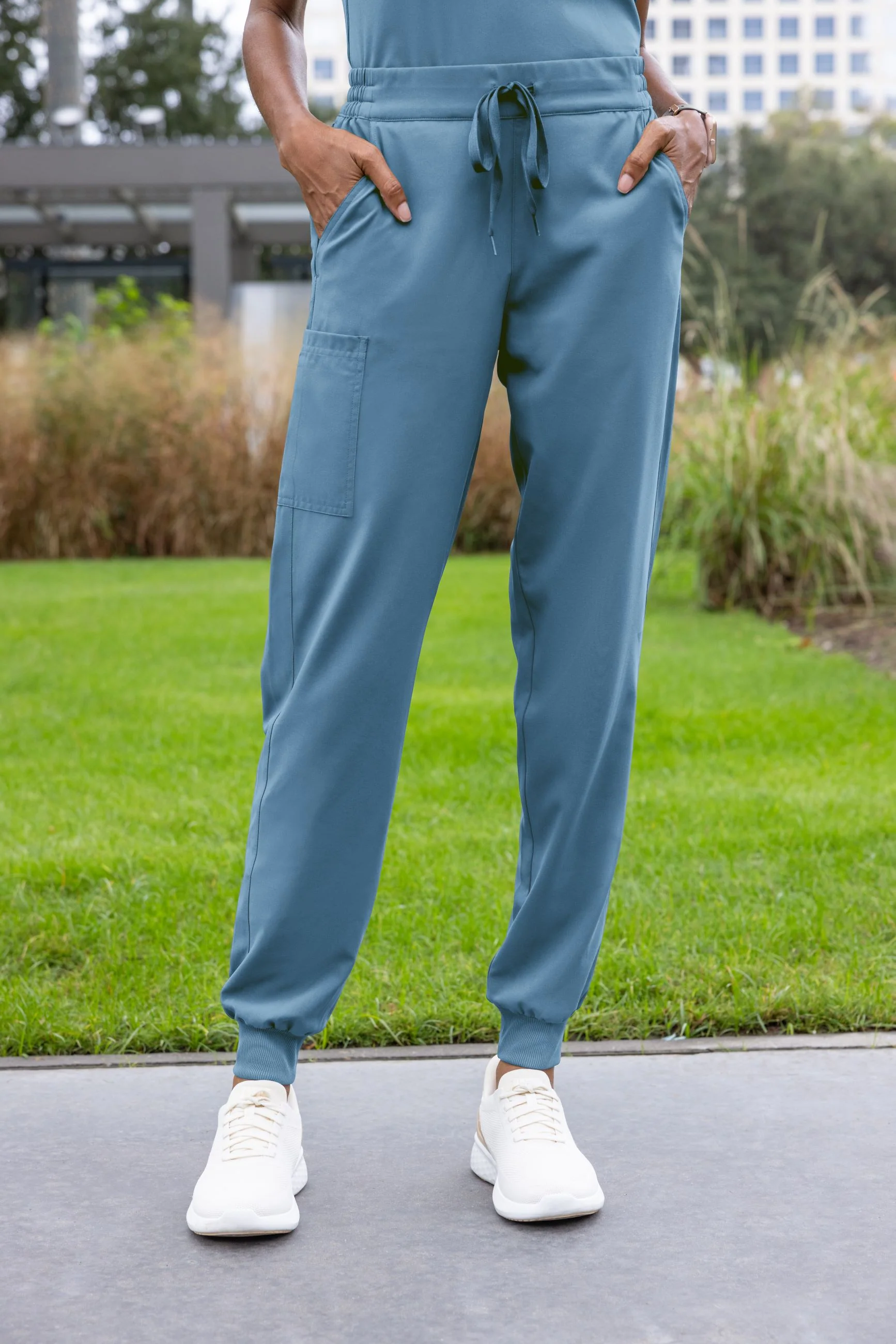 RENEW Women's Jogger Scrub Pant - Pacific Blue - Image 2