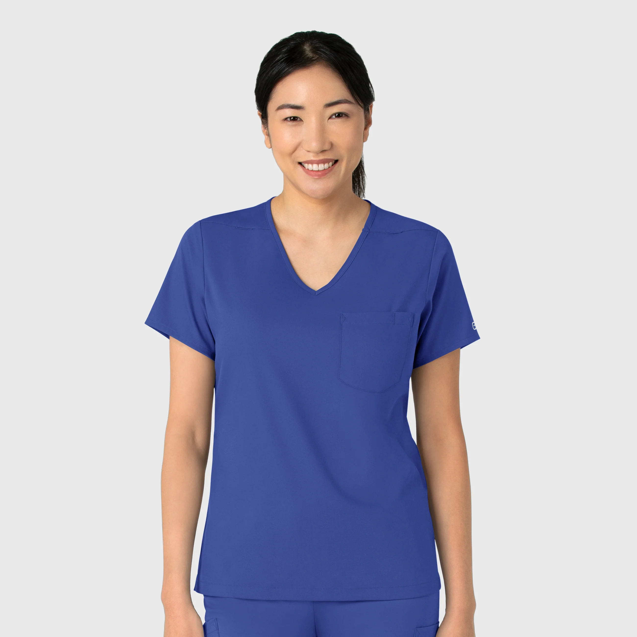 Boundless Women's Tuck-In Scrub Top - Galaxy Blue