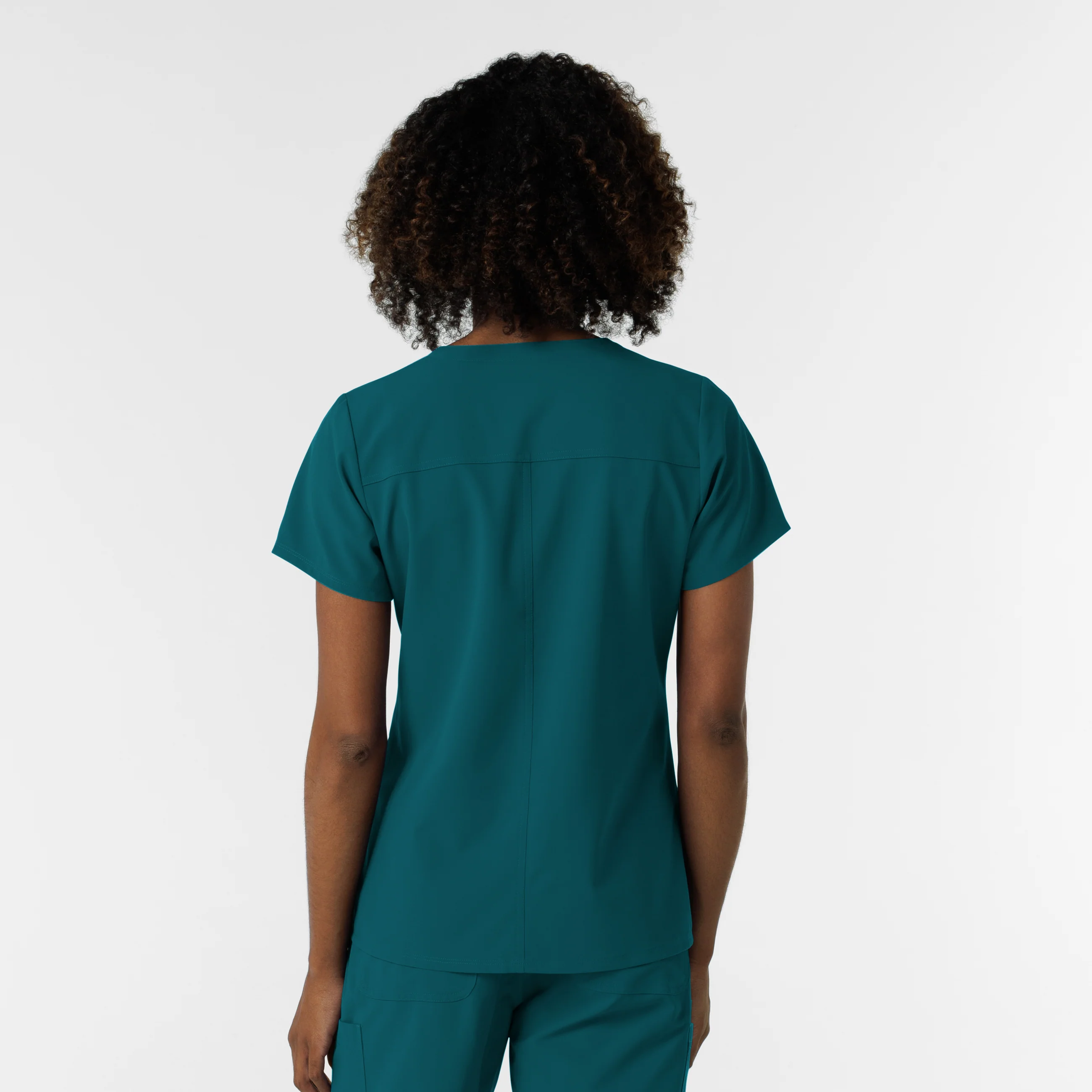 NURTUR Women's V-Neck Scrub Top - Caribbean - Image 2