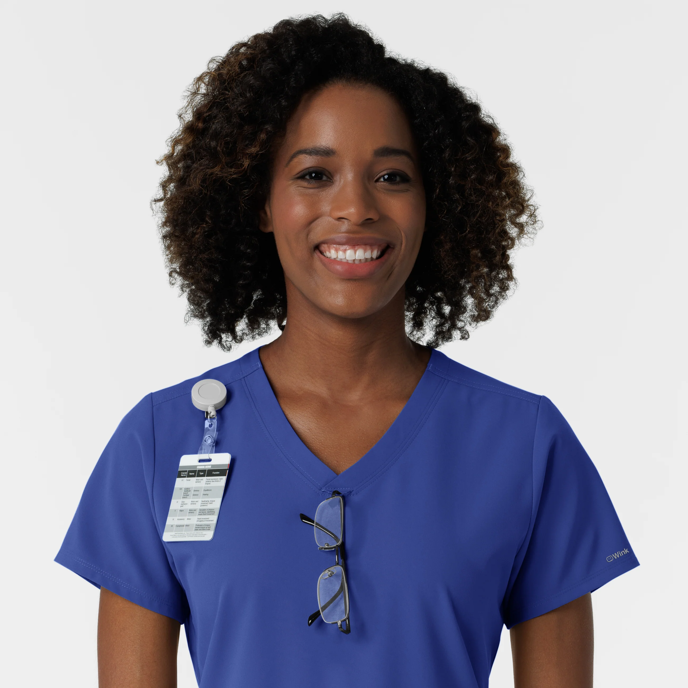 NURTUR Women's V-Neck Scrub Top - Galaxy Blue - Image 7