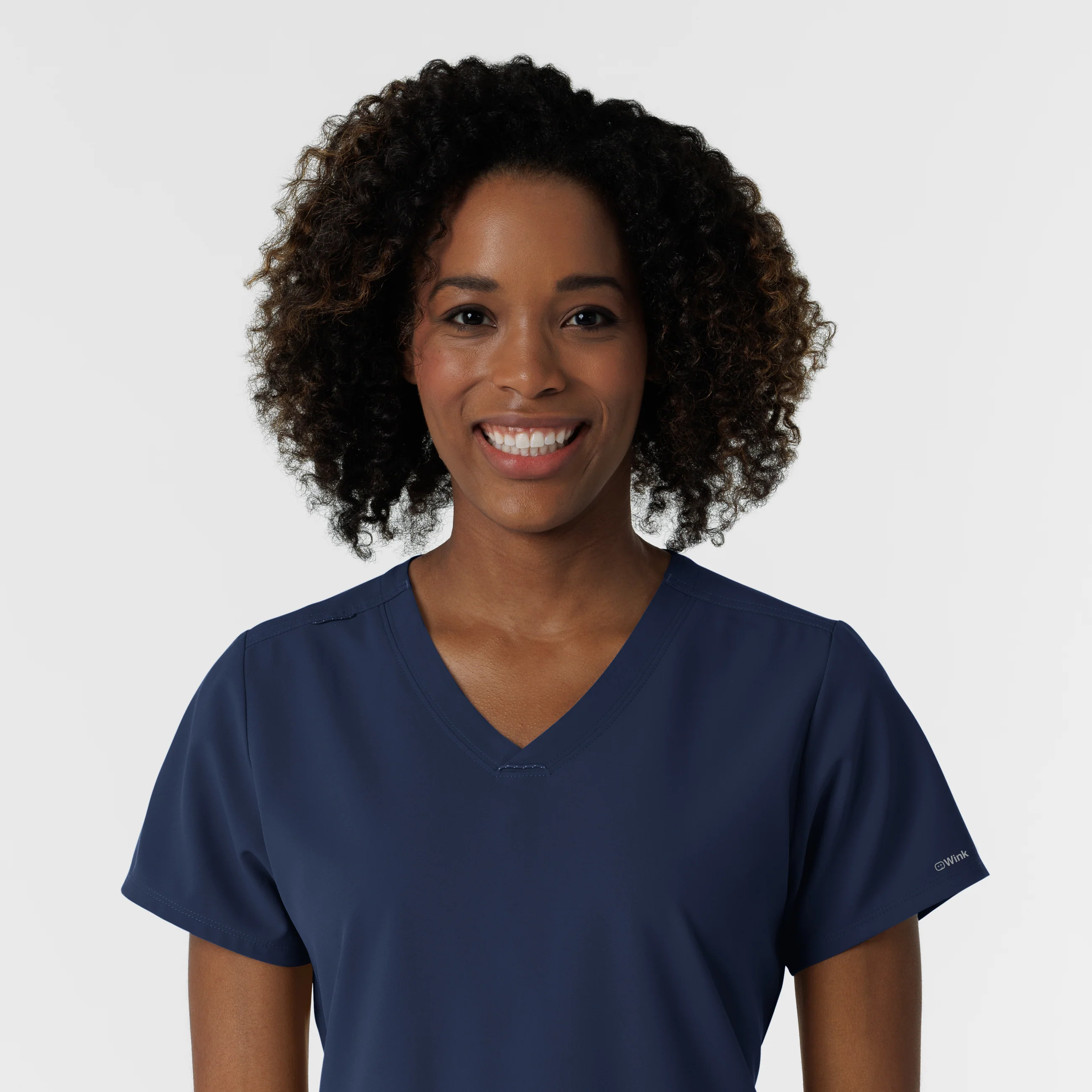 NURTUR Women's V-Neck Scrub Top - Navy - Image 5