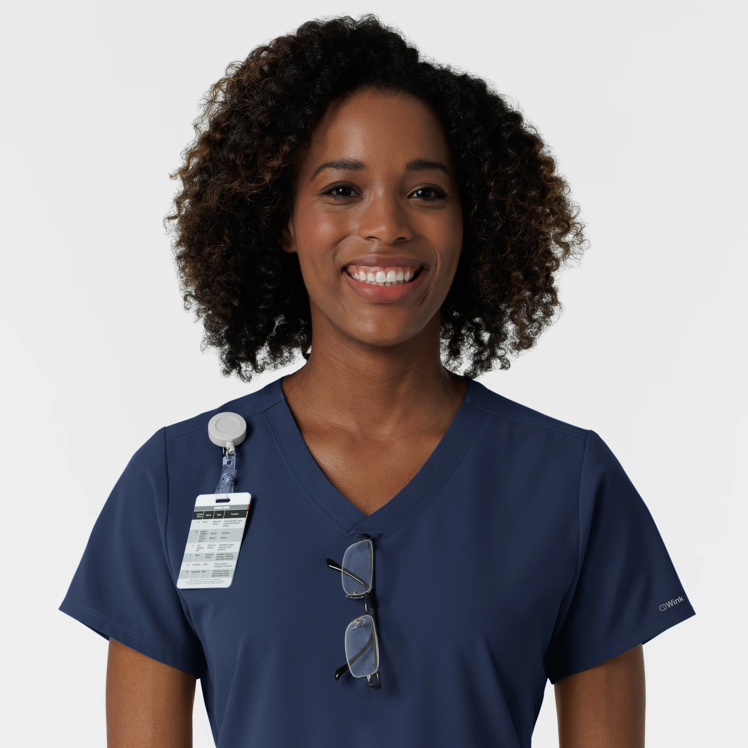 NURTUR Women's V-Neck Scrub Top - Navy - Image 7