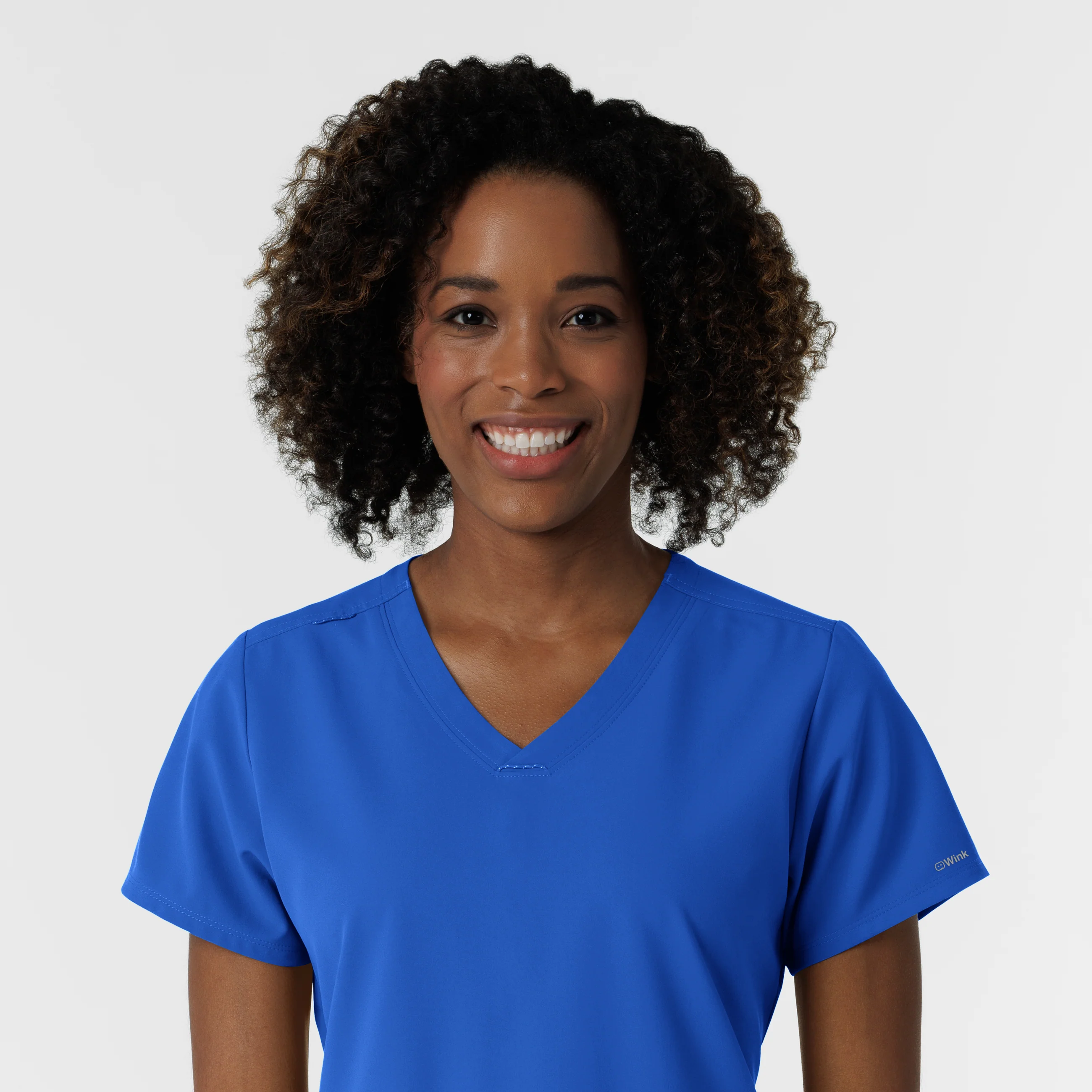 NURTUR Women's V-Neck Scrub Top - Royal - Image 5
