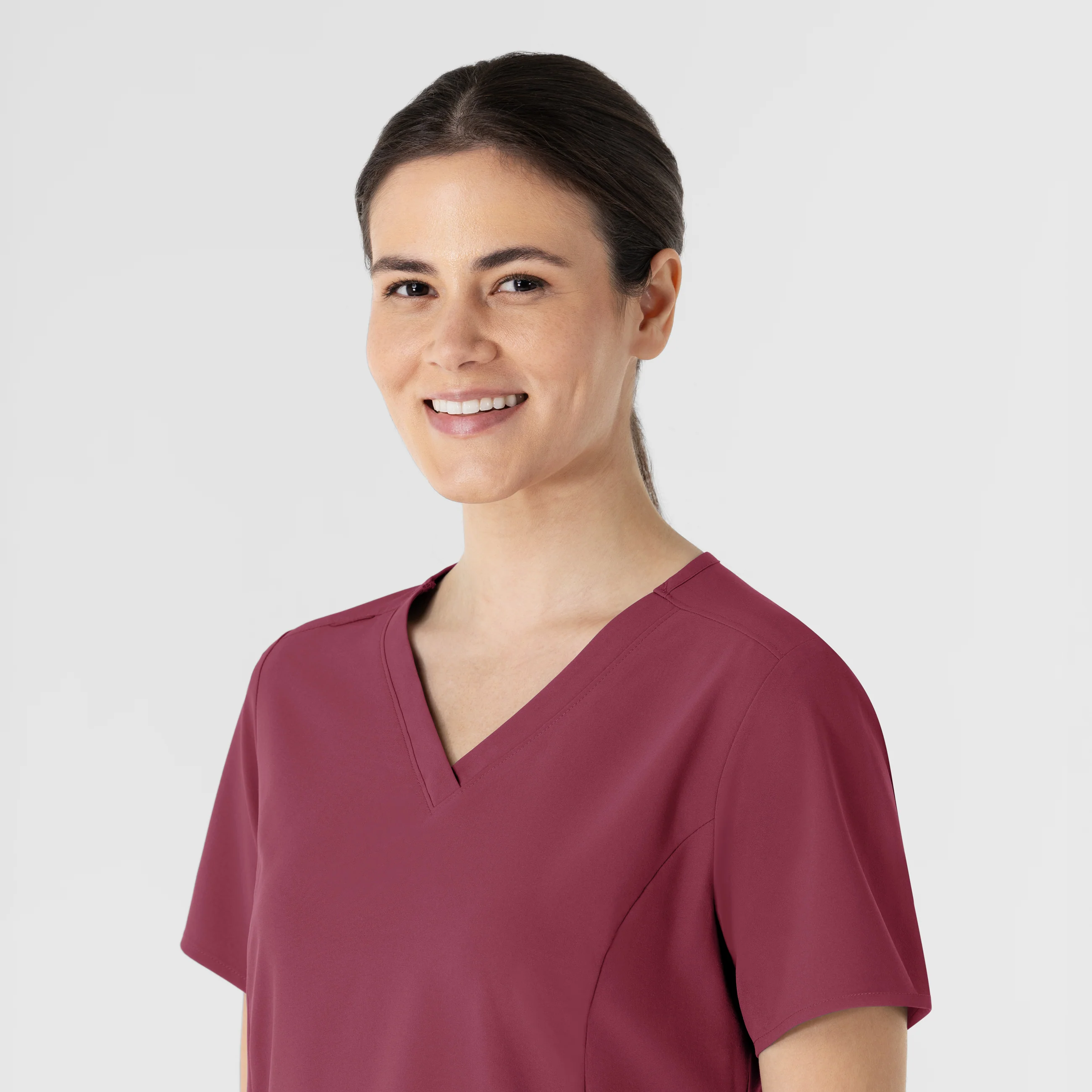 RENEW Women's V-Neck Scrub Top - Carnation - Image 10