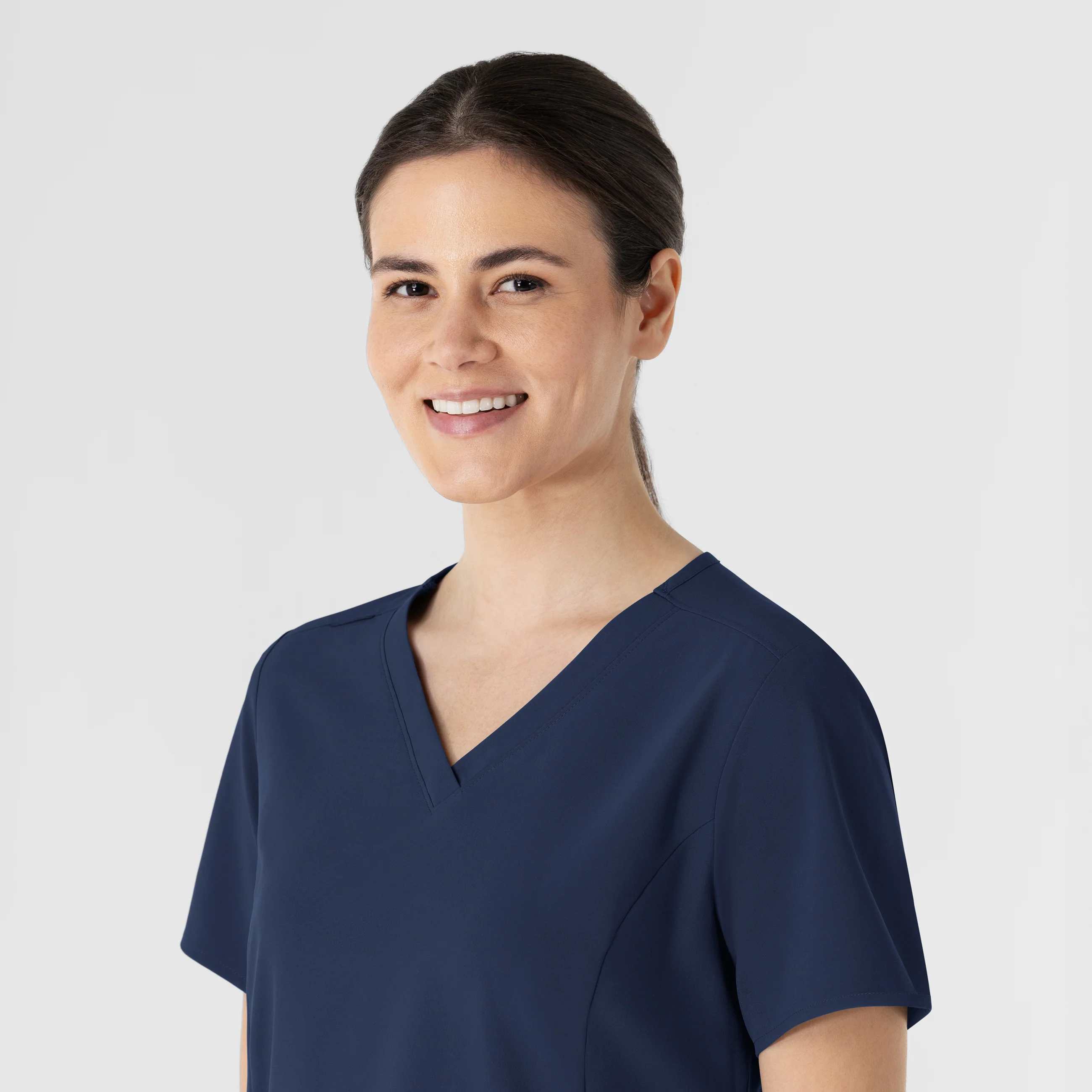 RENEW Women's V-Neck Scrub Top - Navy - Image 10