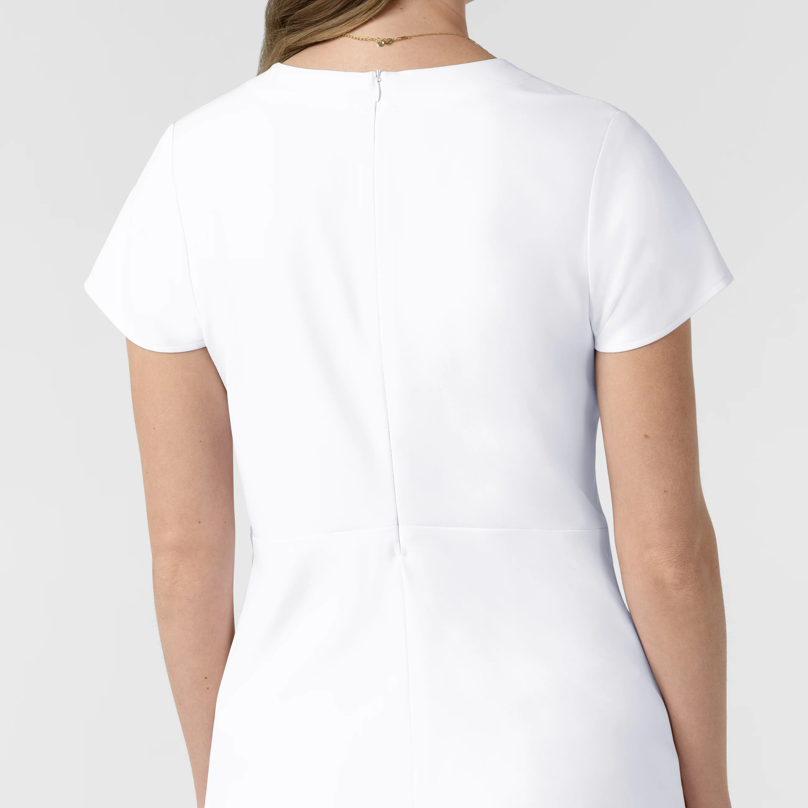 BLK Edit Women's Popover Scrub Top - White - Image 7