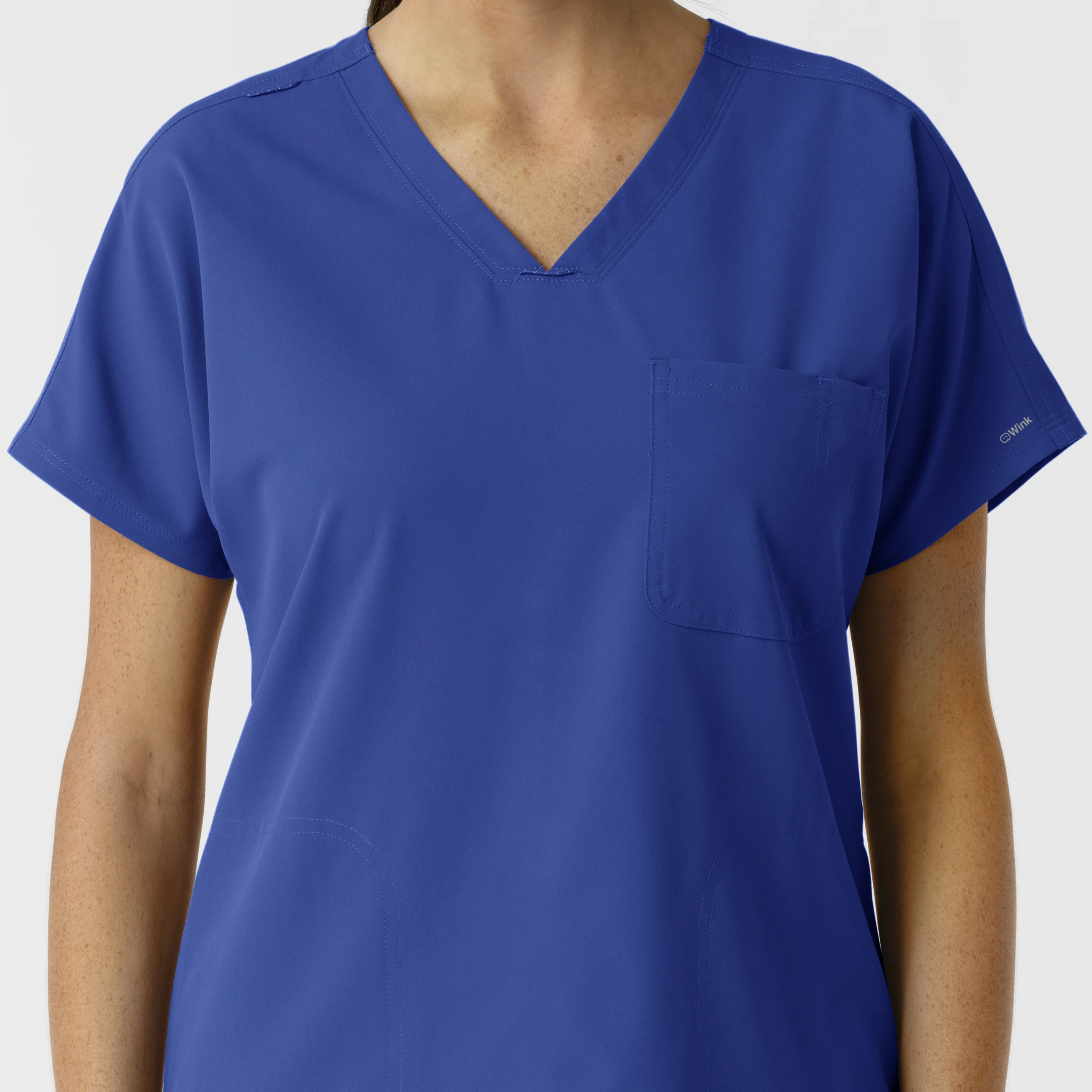 NURTUR Women's Drop Shoulder Tunic Scrub Top - Galaxy Blue - Image 5