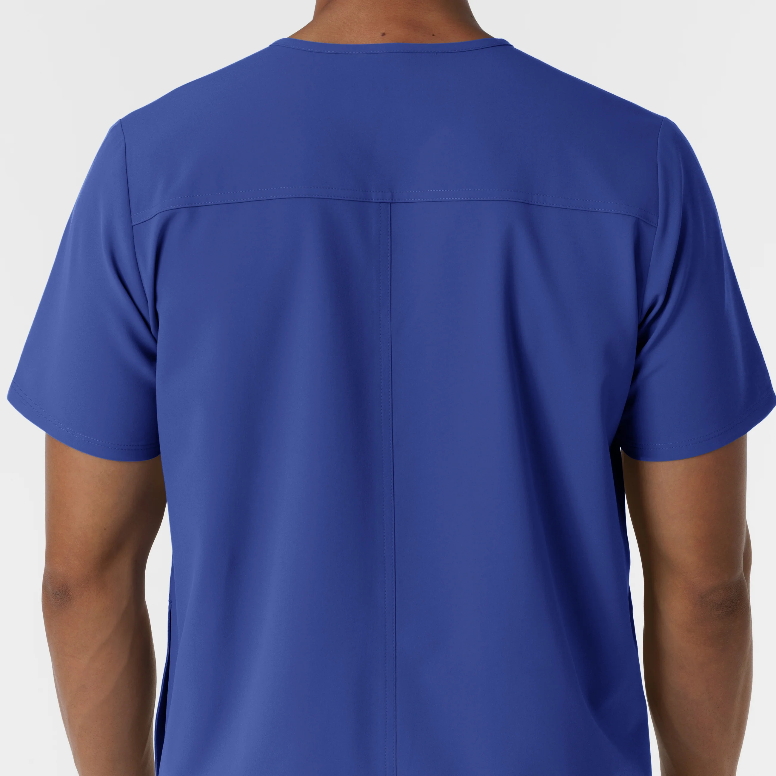 NURTUR Men's V-Neck Scrub Top - Galaxy Blue - Image 9