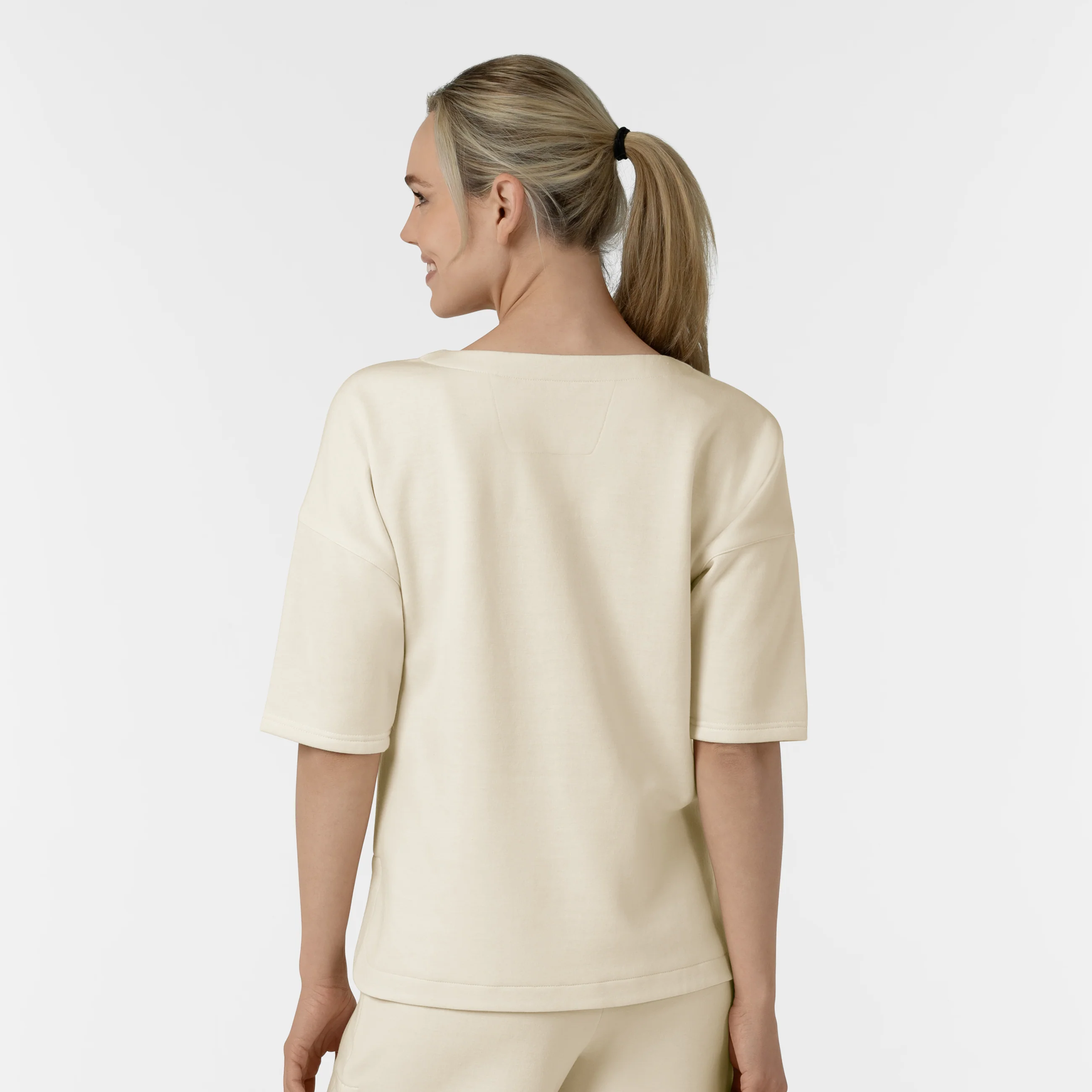 Unwind & Lounge Women's Fleece Relaxed Pullover - Birch - Image 2