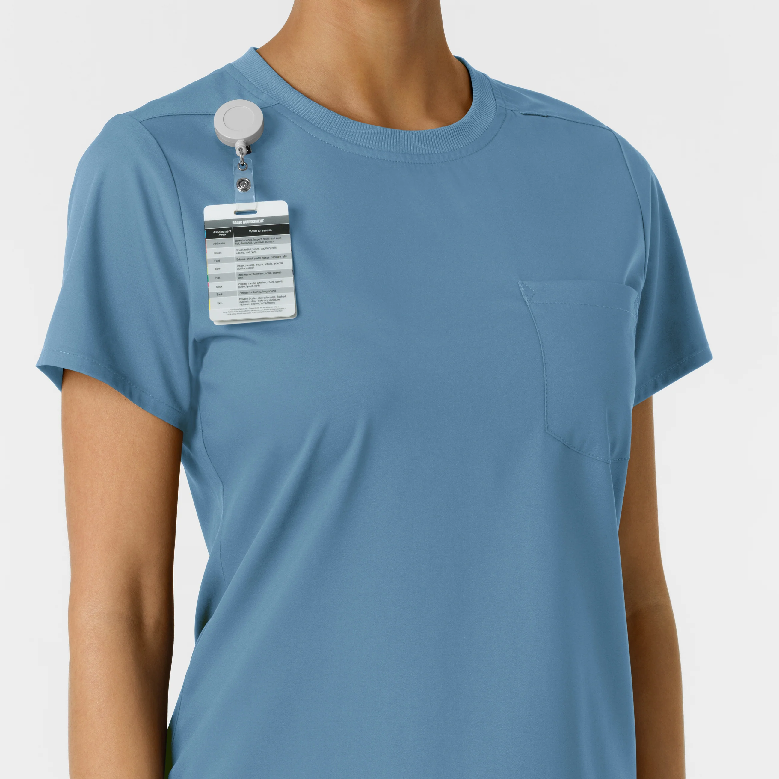 Boundless Women's Classic Scrub Tee - Pacific Blue - Image 8