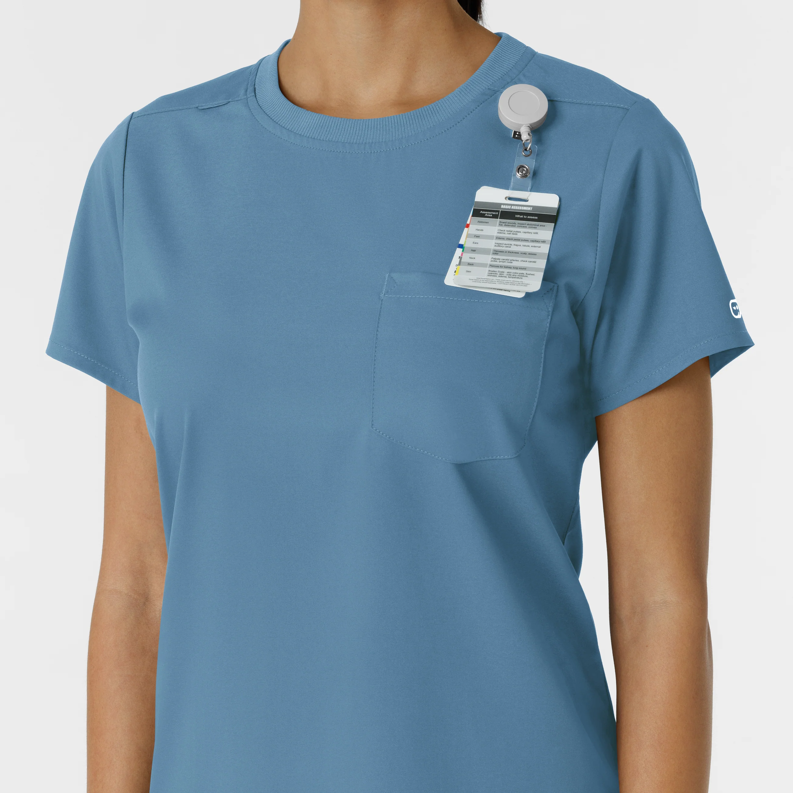Boundless Women's Classic Scrub Tee - Pacific Blue - Image 9