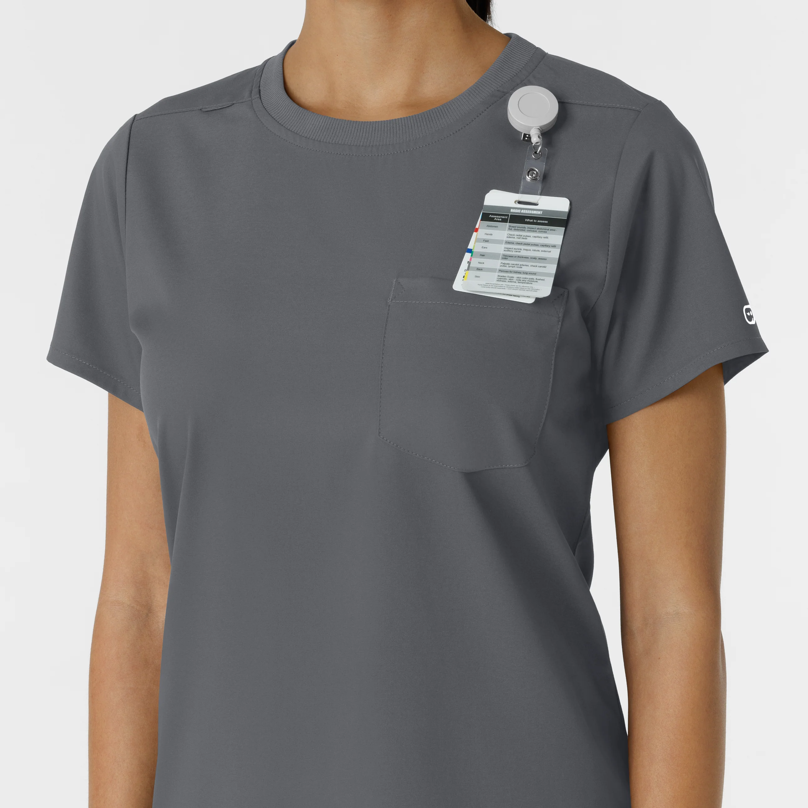 Boundless Women's Classic Scrub Tee - Pewter - Image 8