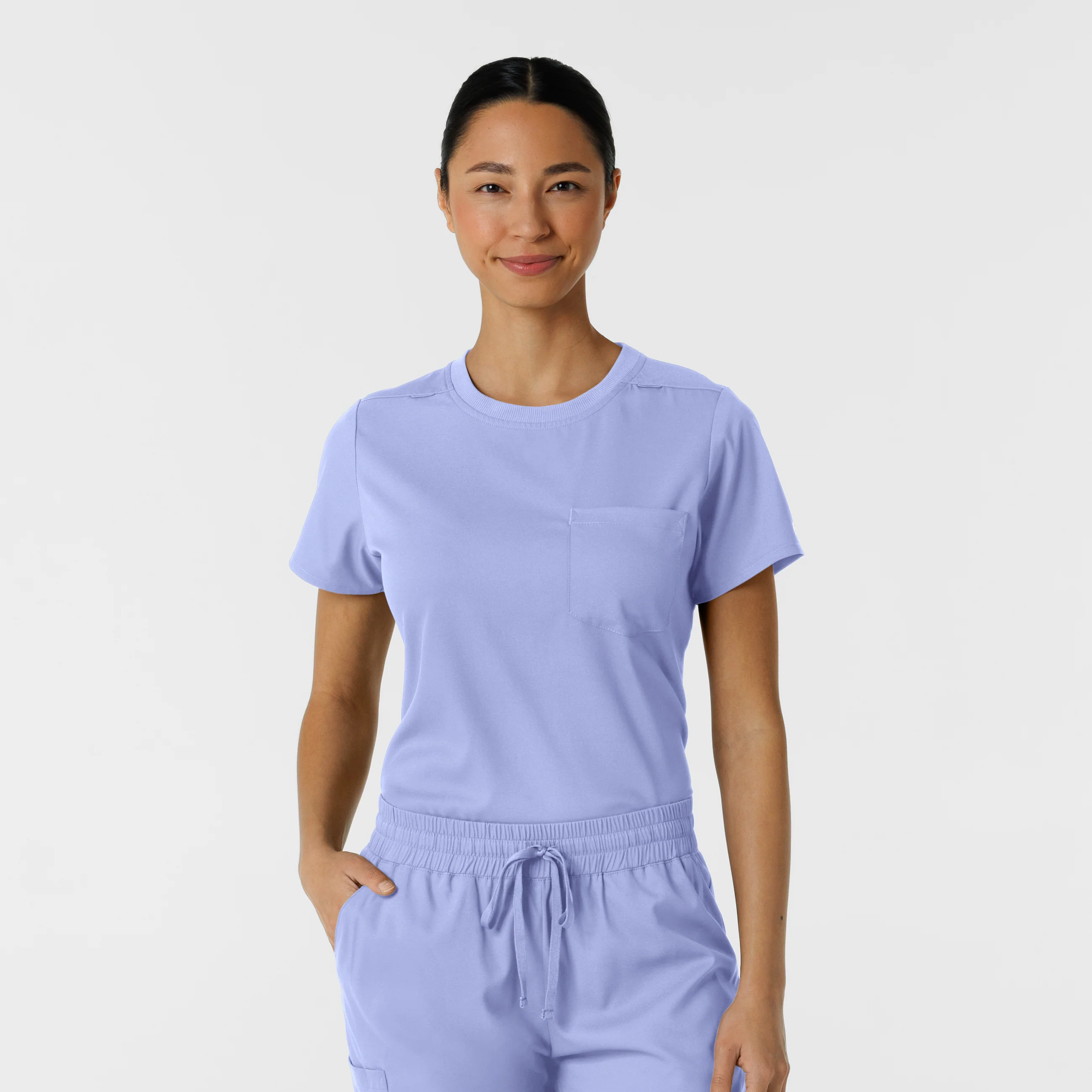 Boundless Women's Classic Scrub Tee - Ceil Blue - Image 5