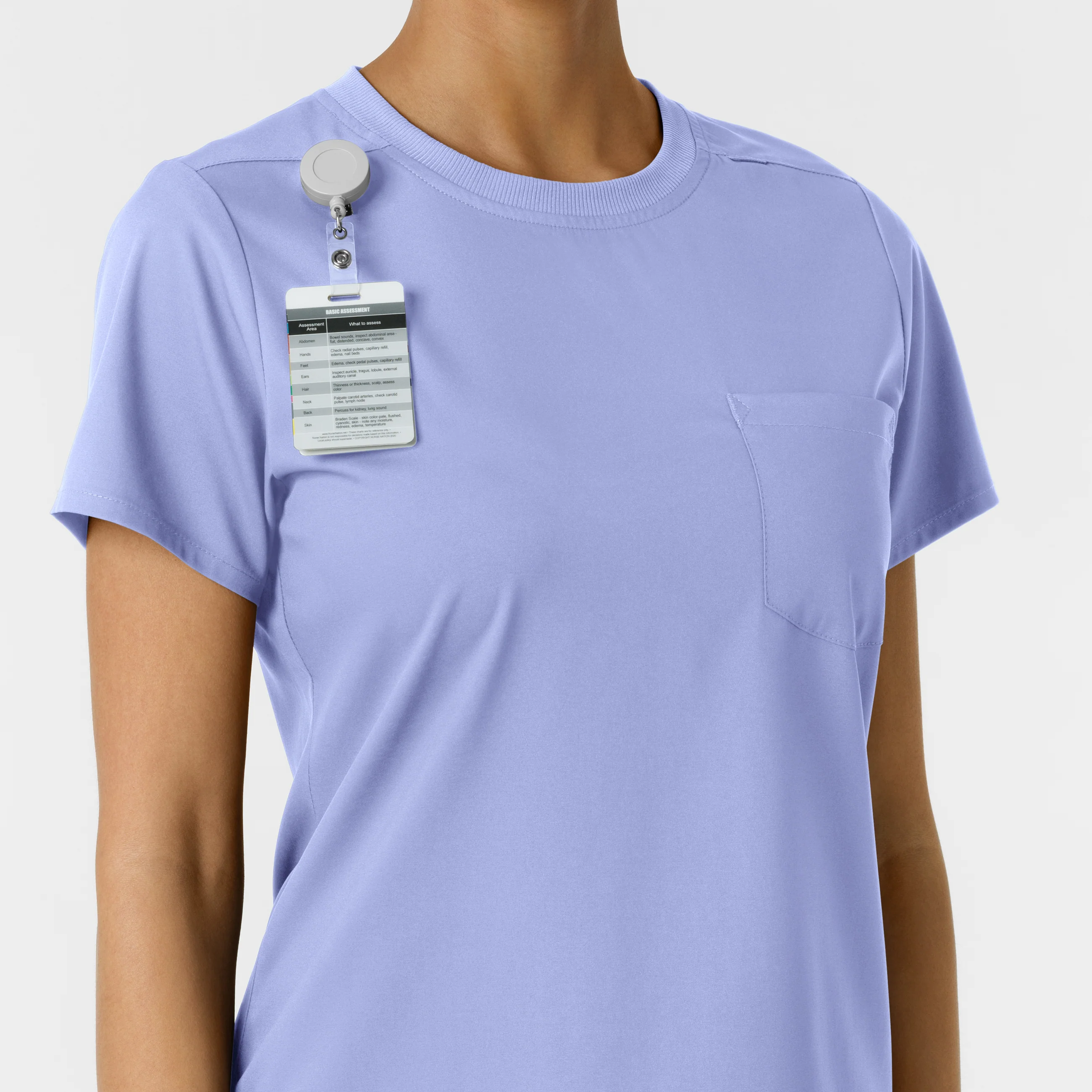 Boundless Women's Classic Scrub Tee - Ceil Blue - Image 7