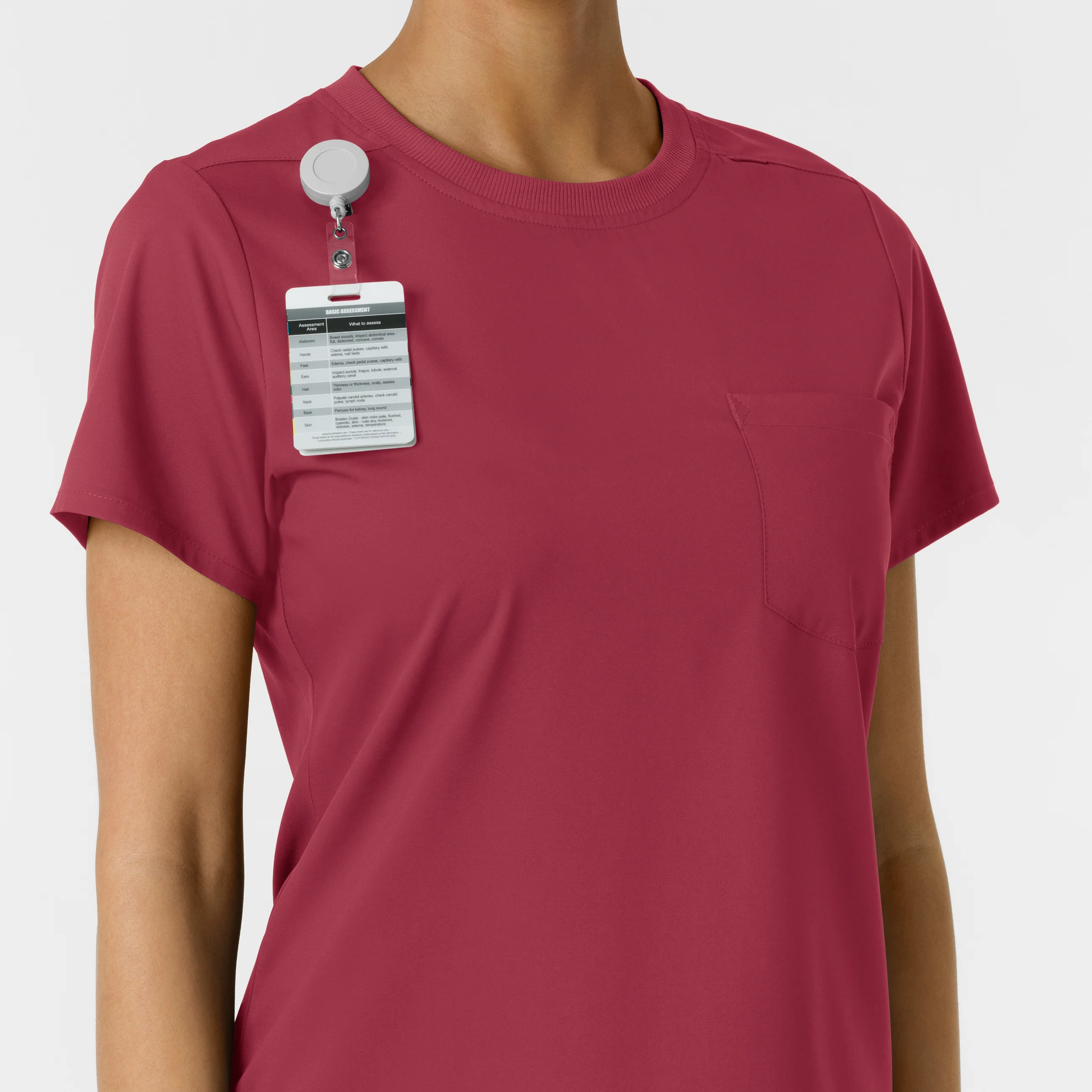 Boundless Women's Classic Scrub Tee - Ruby - Image 7