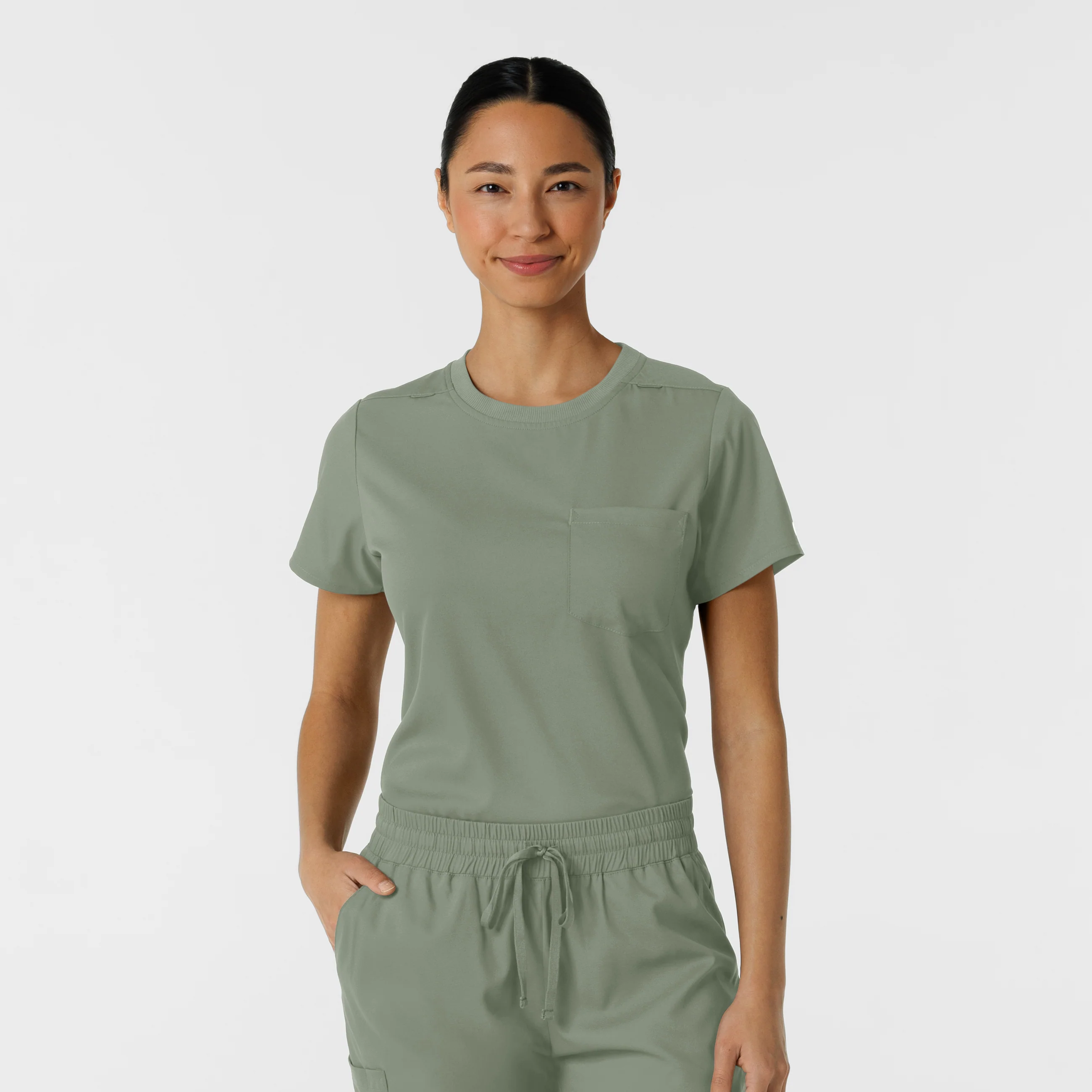 Boundless Women's Classic Scrub Tee - Sage - Image 5