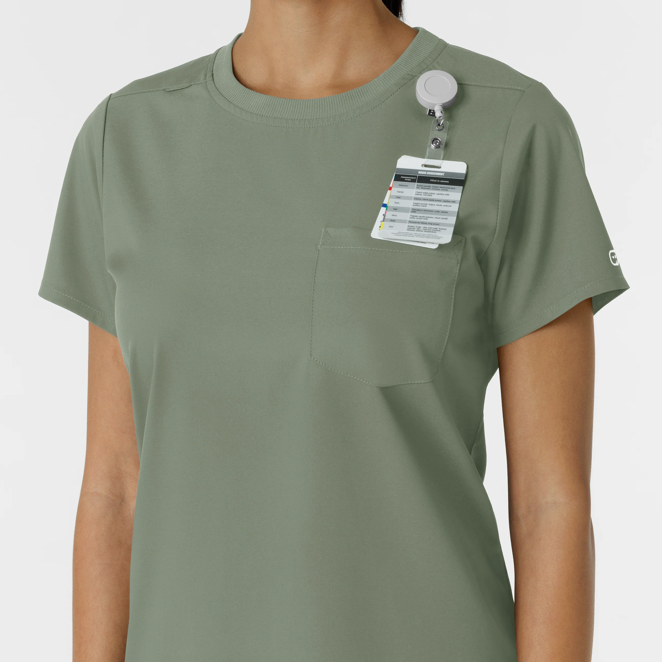 Boundless Women's Classic Scrub Tee - Sage - Image 8