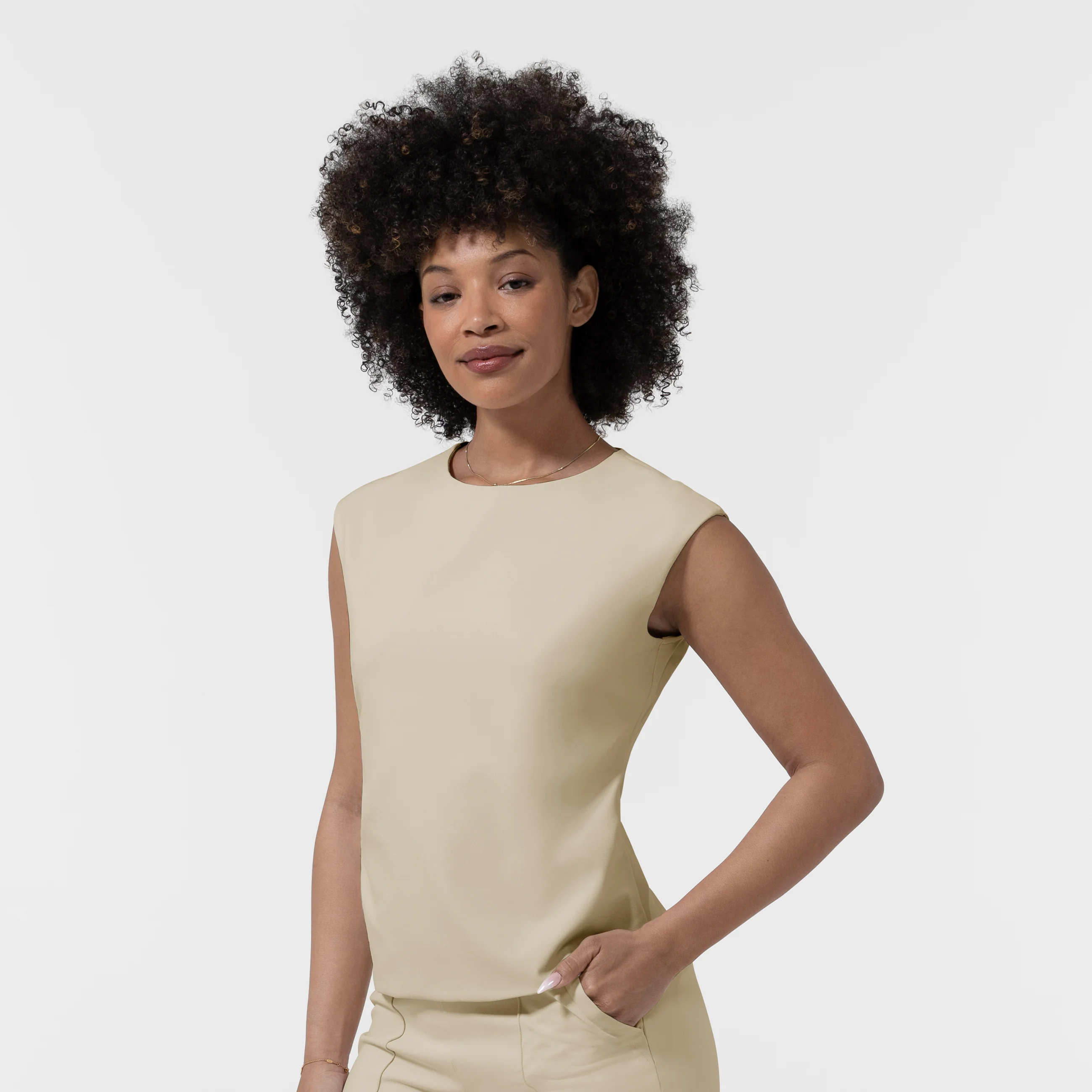 BLK Edit Women’s Ruched Blouse - Coconut Milk - Image 5