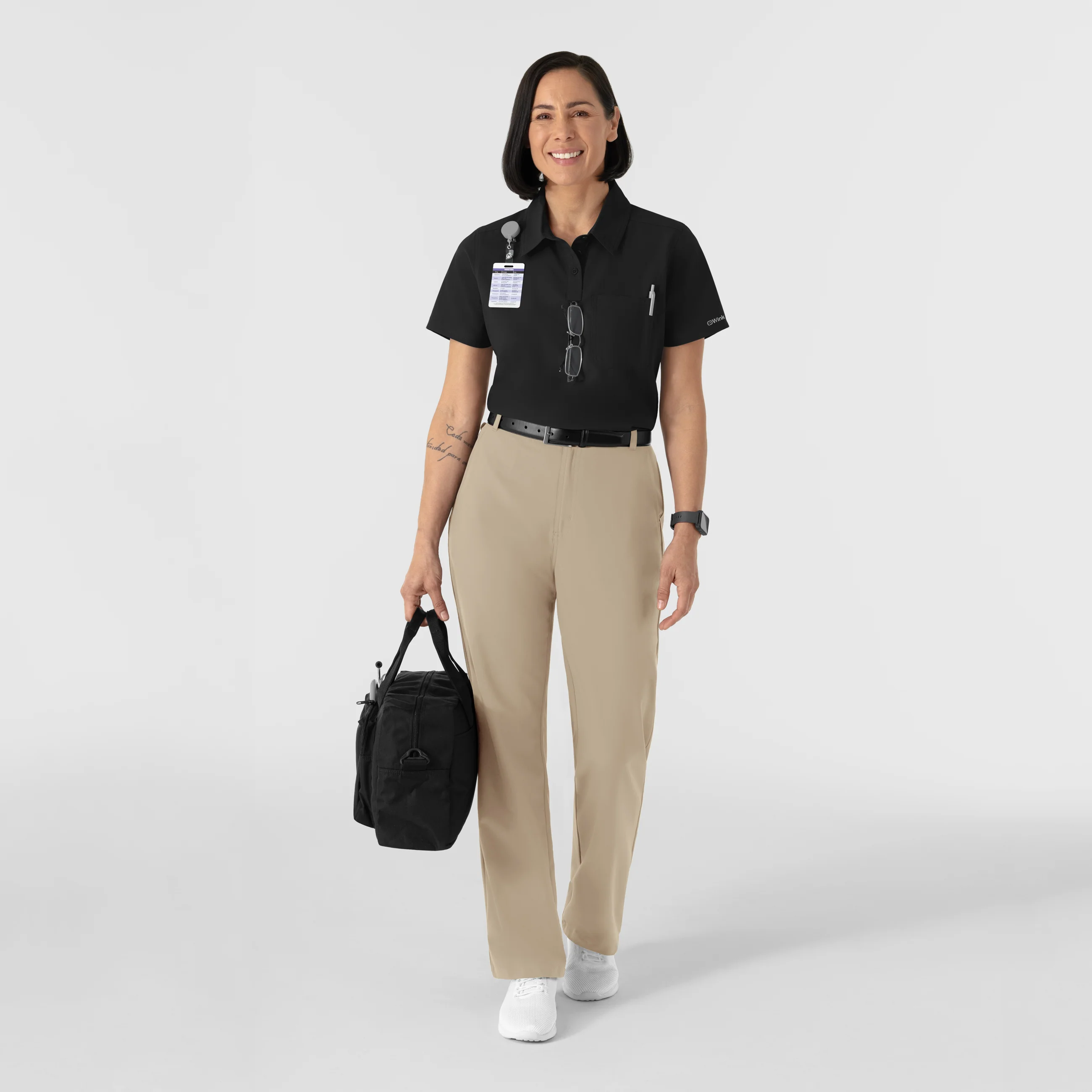 NURTUR Women's Polo - Black - Image 3
