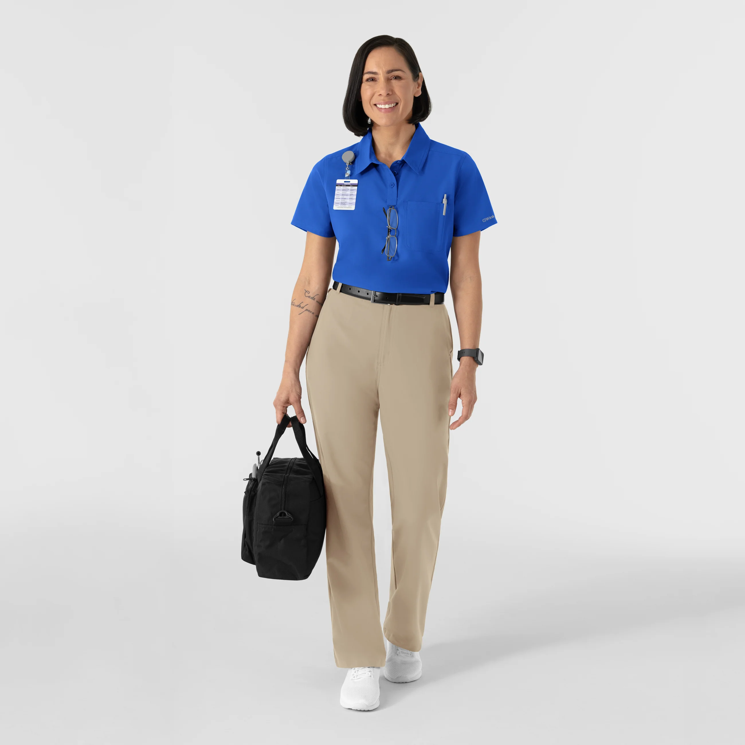 NURTUR Women's Polo - Royal - Image 3