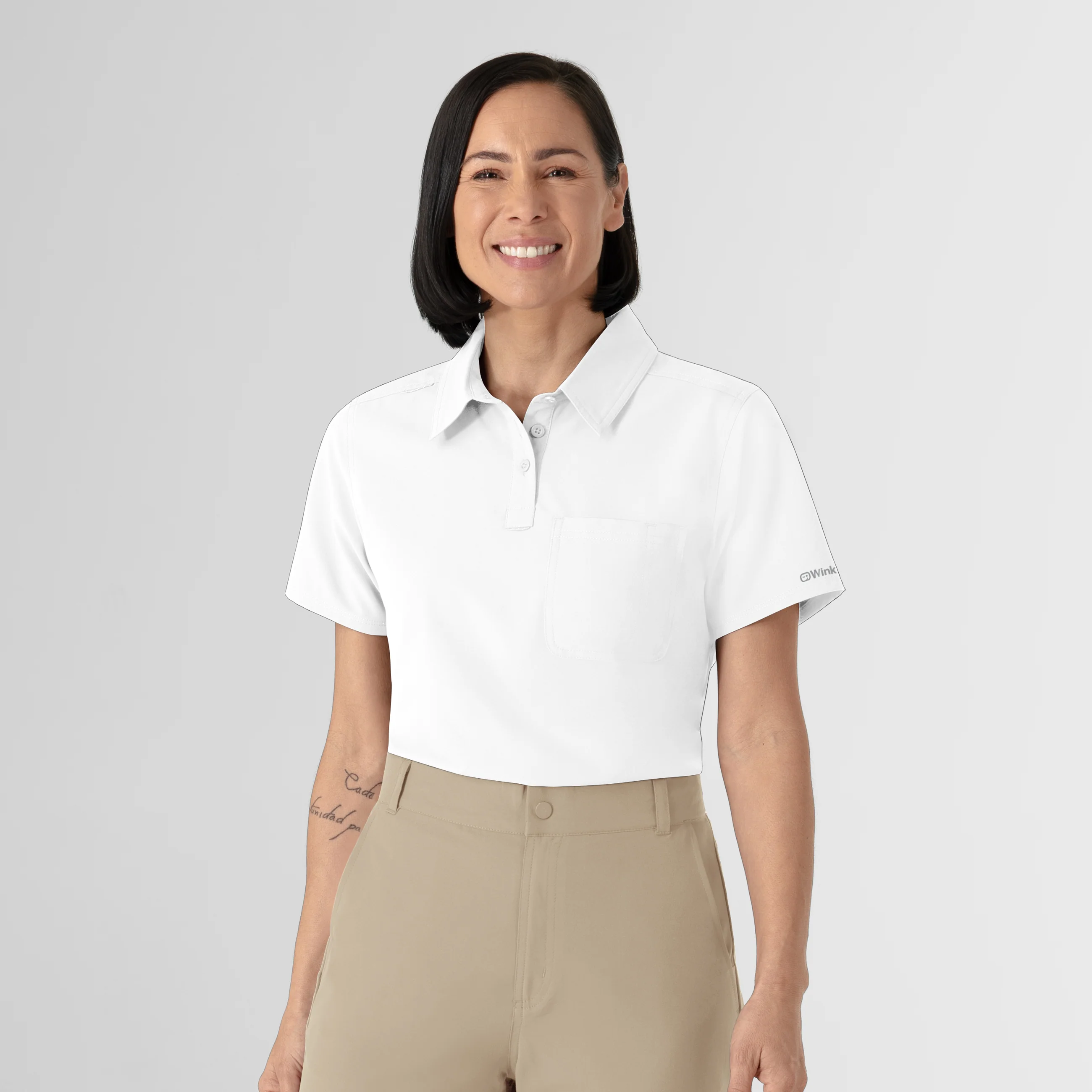 NURTUR Women's Polo - White