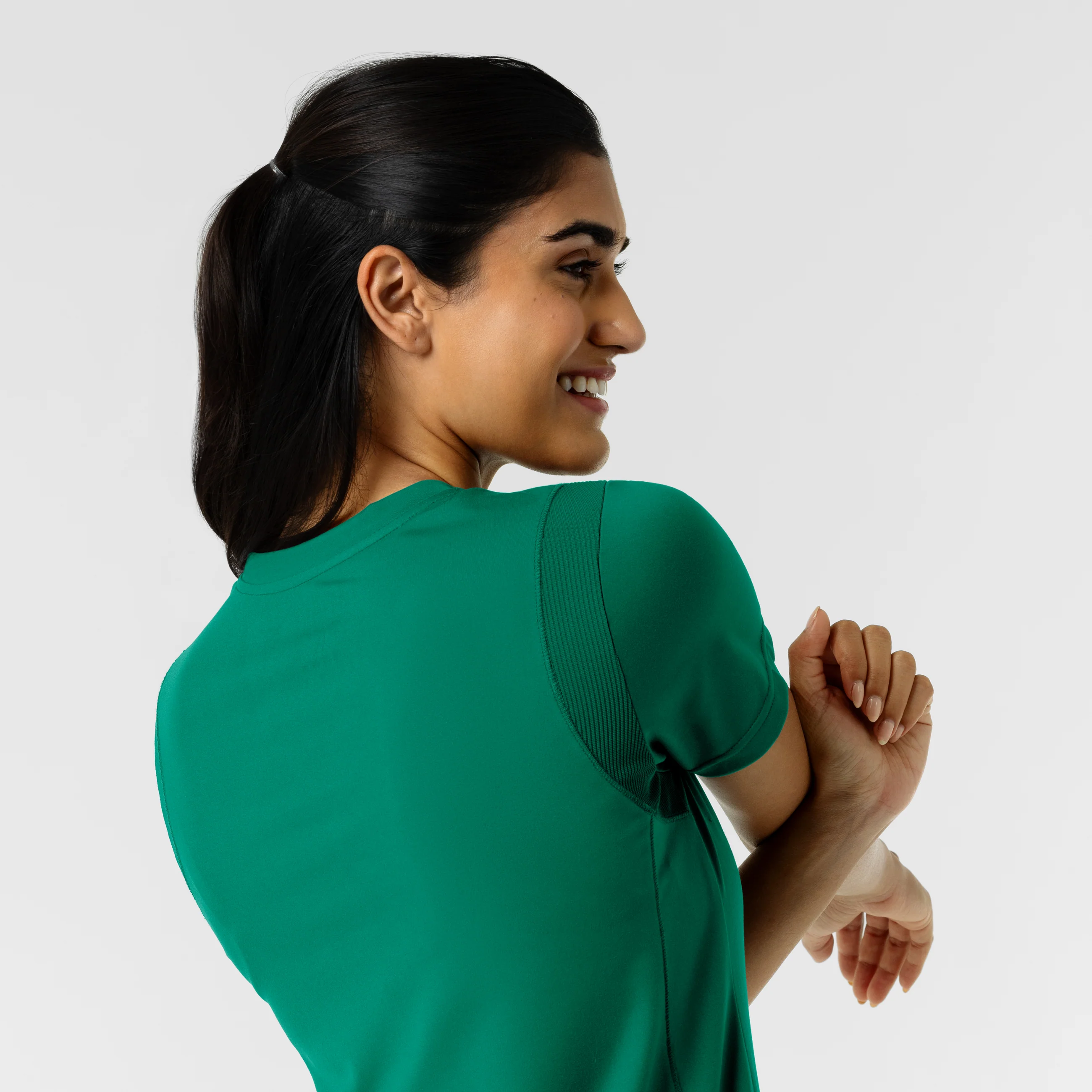 RENEW Knit Women's 2-Pocket Scrub Top - Bahama Breeze - Image 10