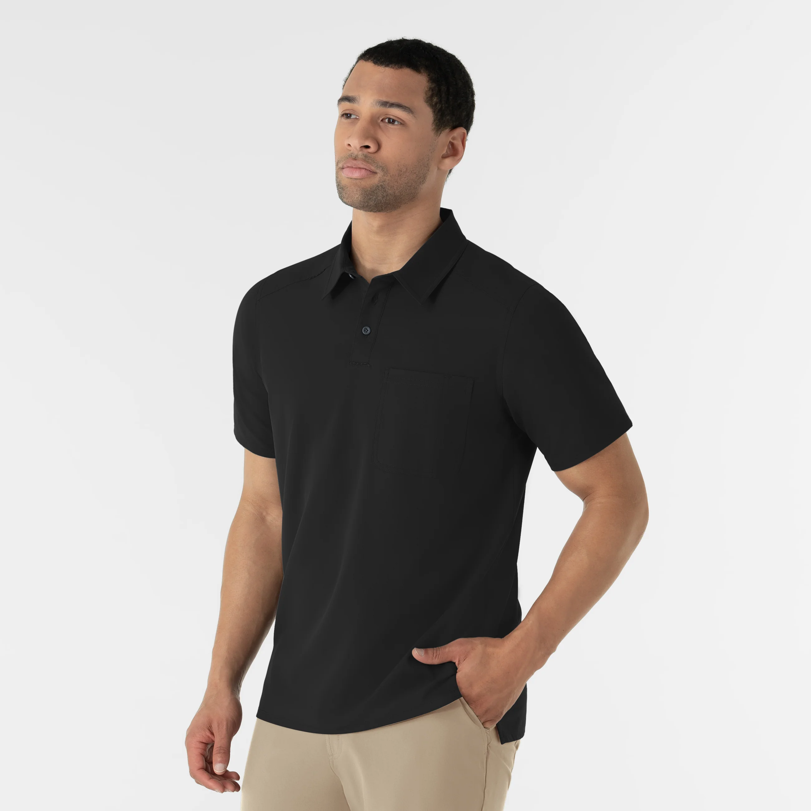 NURTUR Men's Polo - Black - Image 6