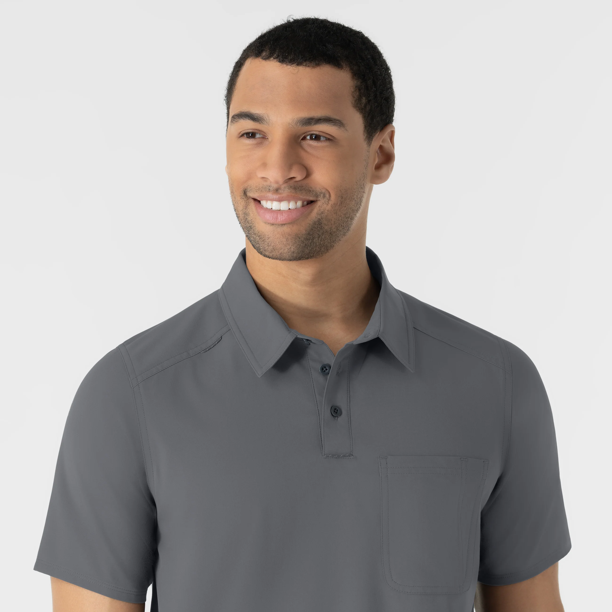 NURTUR Men's Polo - Pewter - Image 7