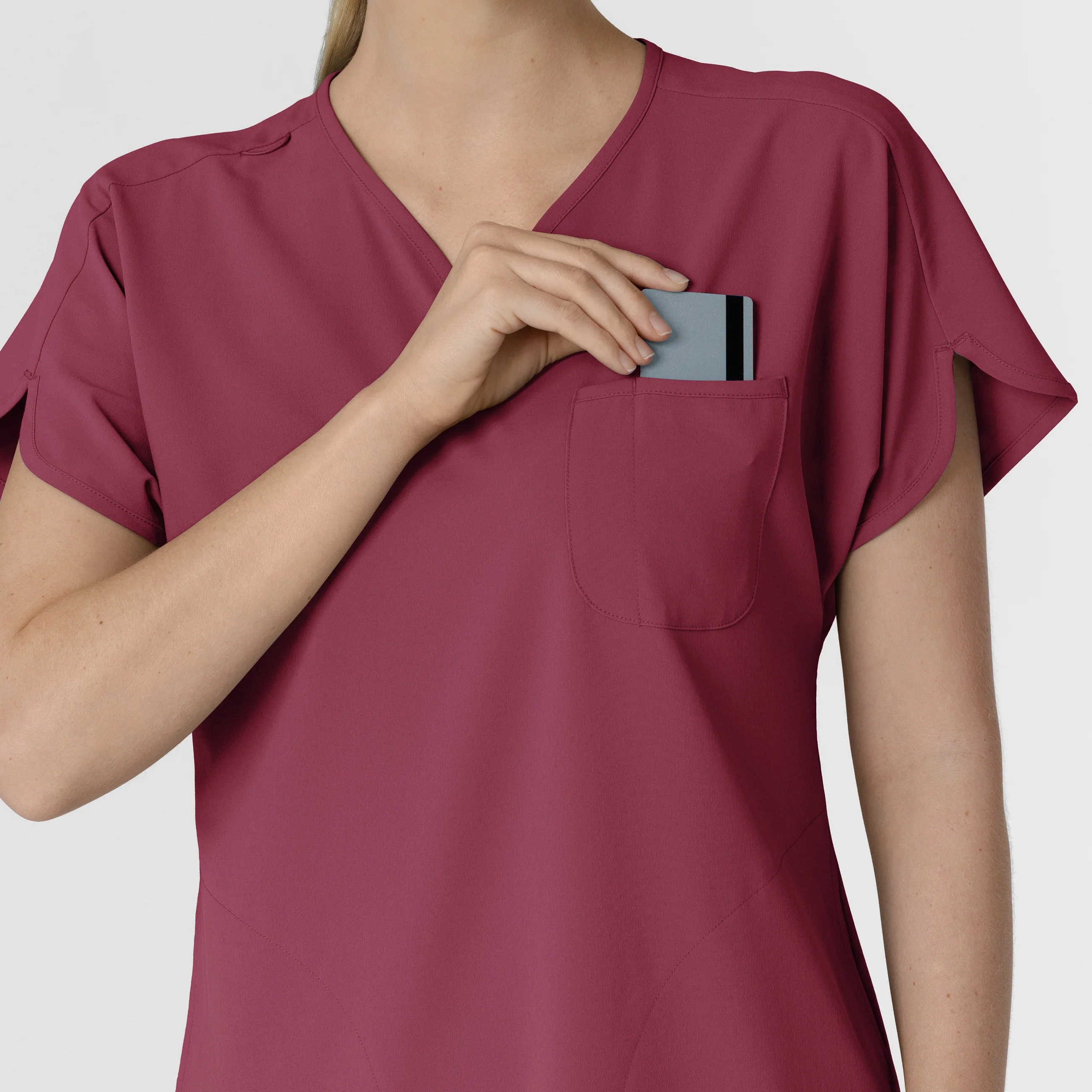 RENEW Women's Dolman Scrub Top - Carnation - Image 8