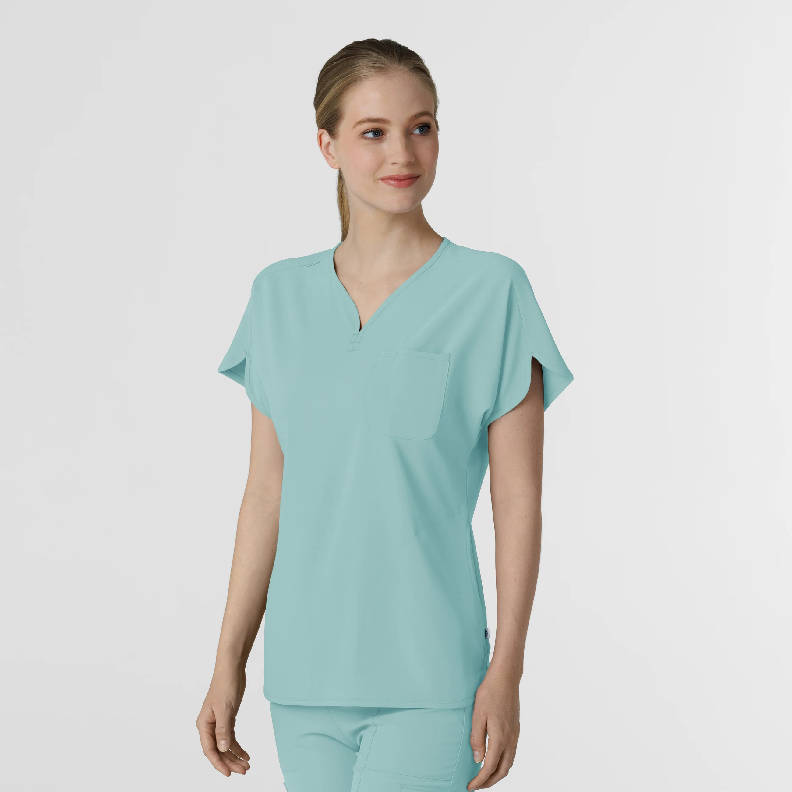RENEW Women's Dolman Scrub Top - Coastal Blue - Image 4