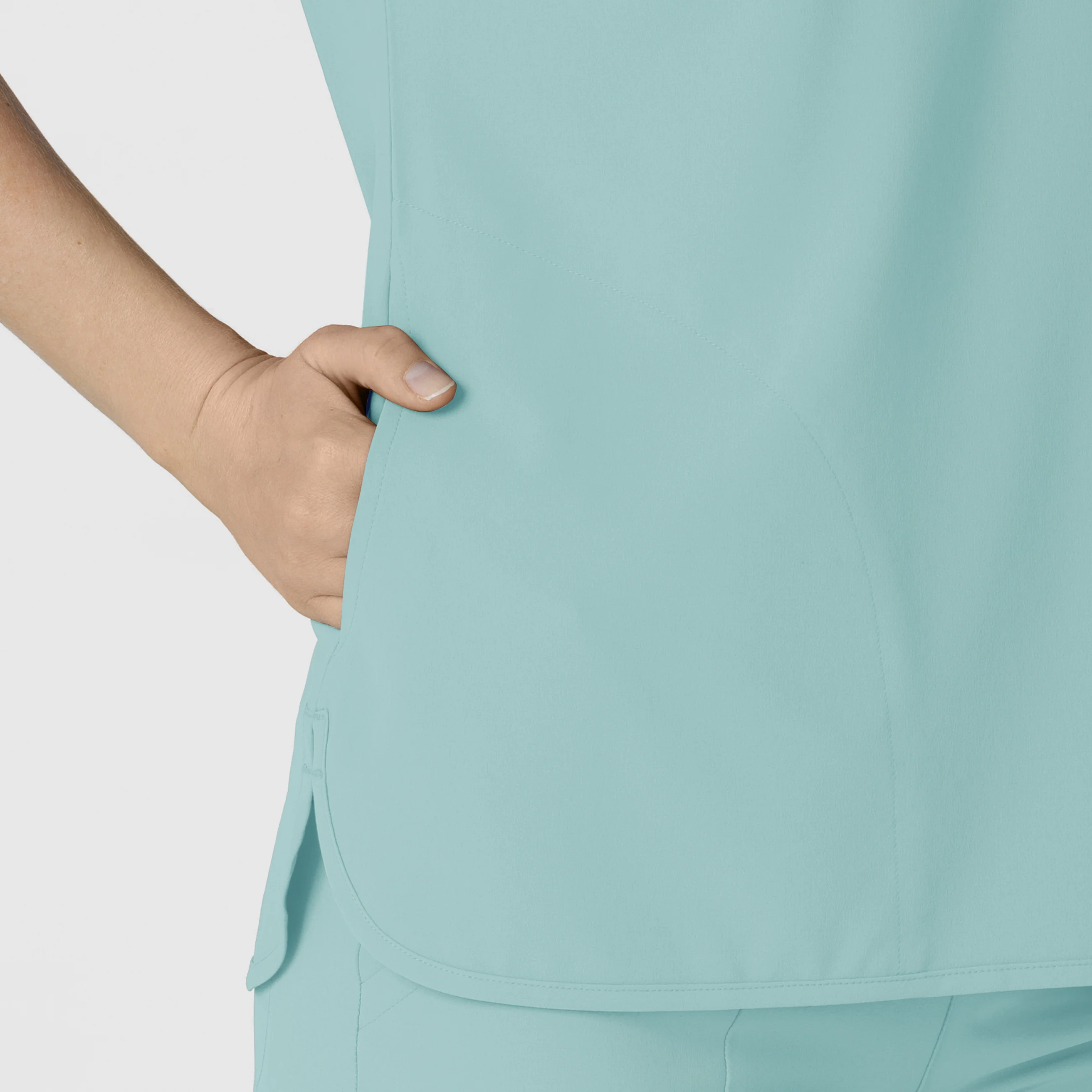 RENEW Women's Dolman Scrub Top - Coastal Blue - Image 6
