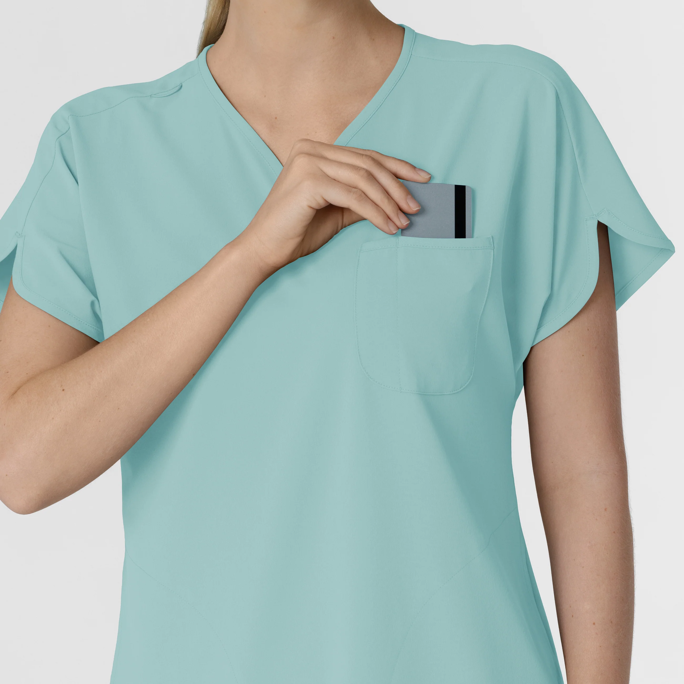 RENEW Women's Dolman Scrub Top - Coastal Blue - Image 8