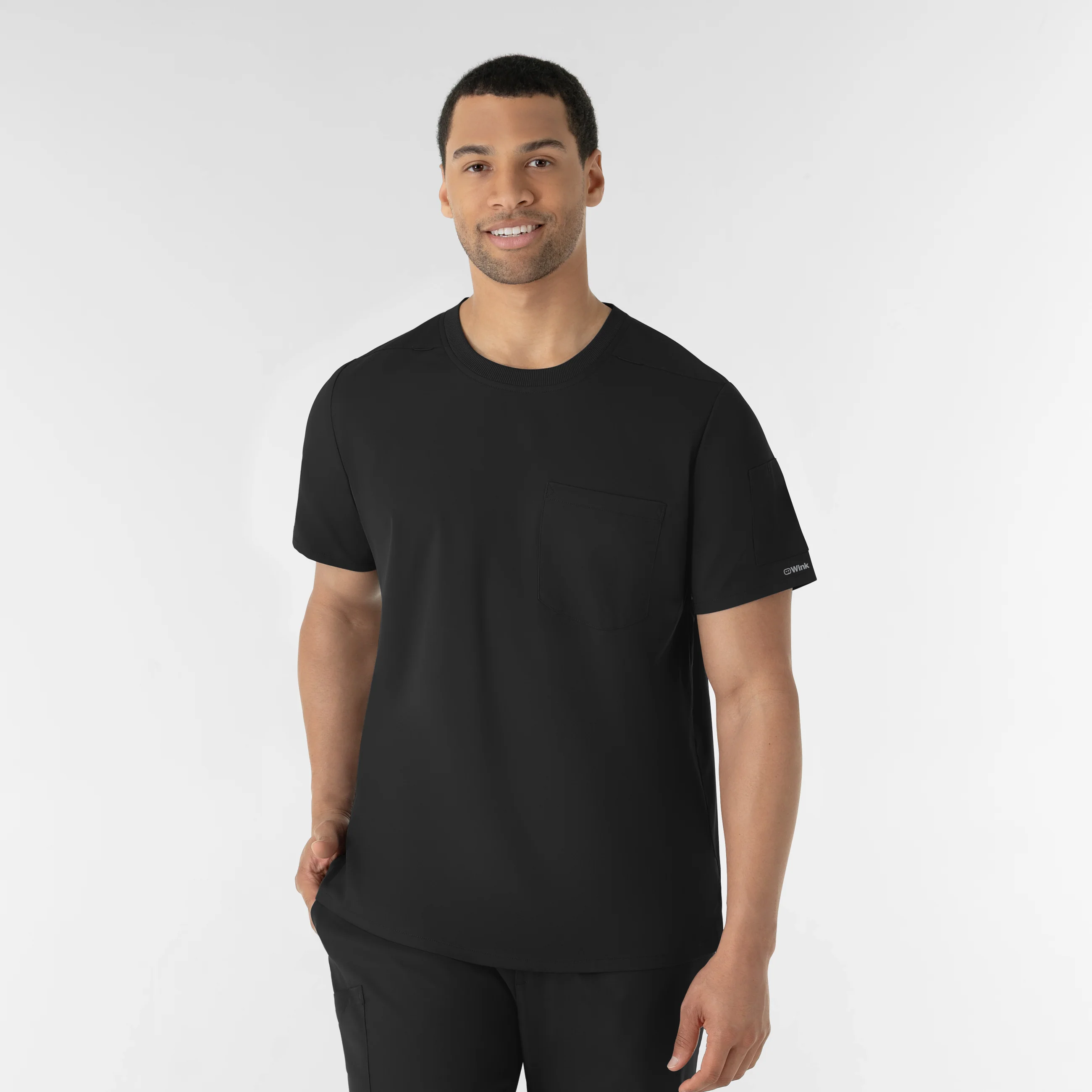 Boundless Men’s Classic Tee Scrub Top - Black