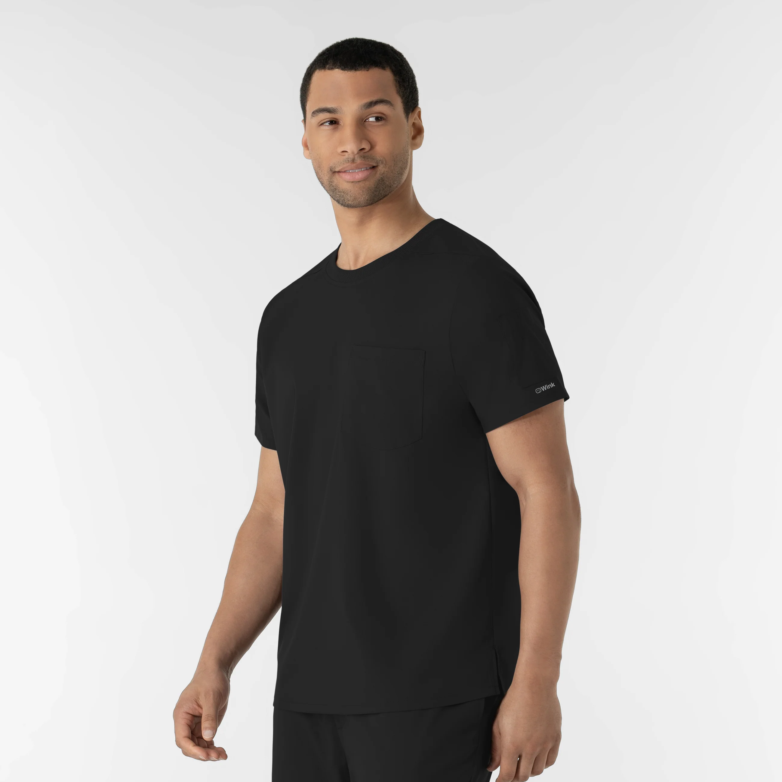 Boundless Men’s Classic Tee Scrub Top - Black - Image 4