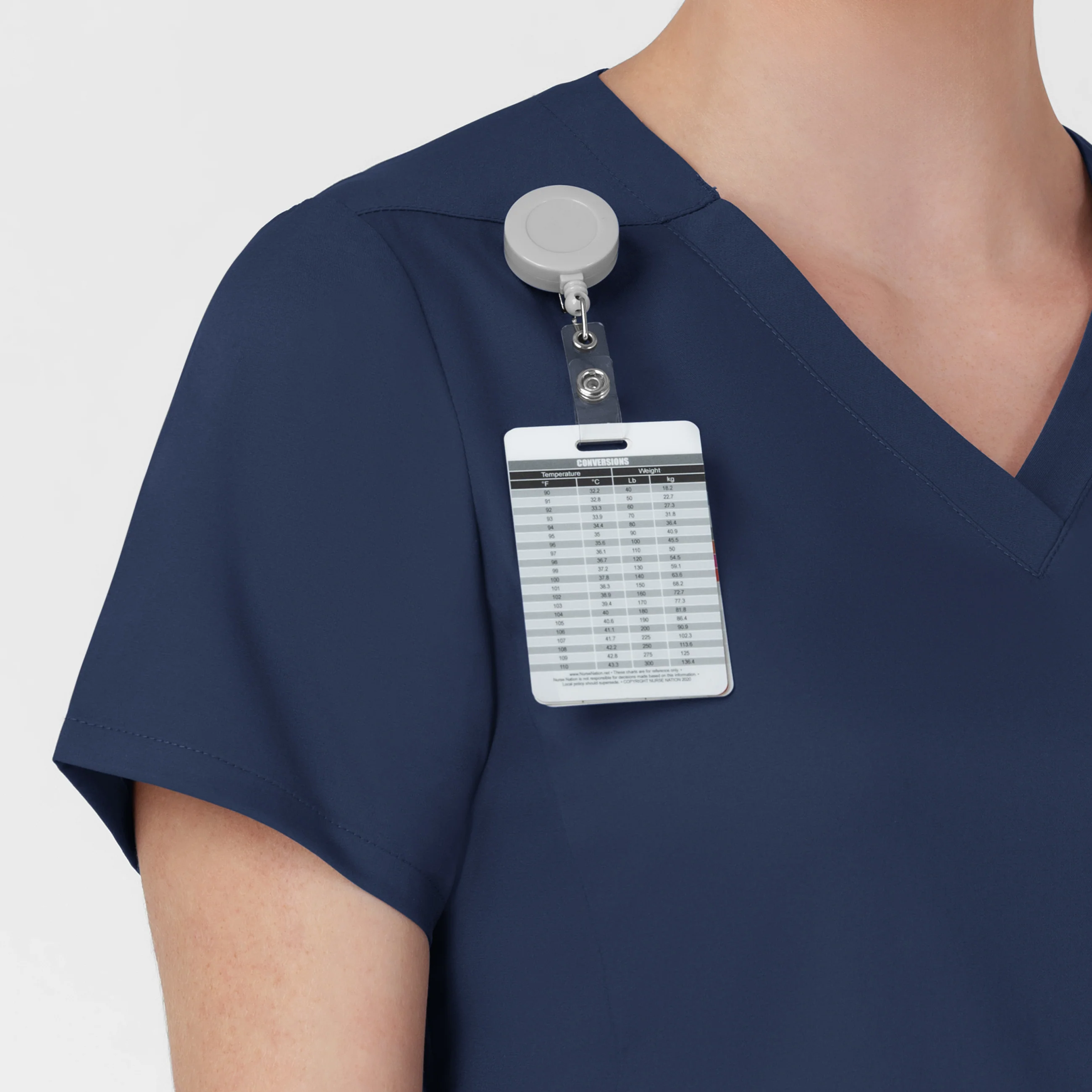 Boundless Women's Slip in Pockets V-Neck Scrub Top - Navy - Image 6
