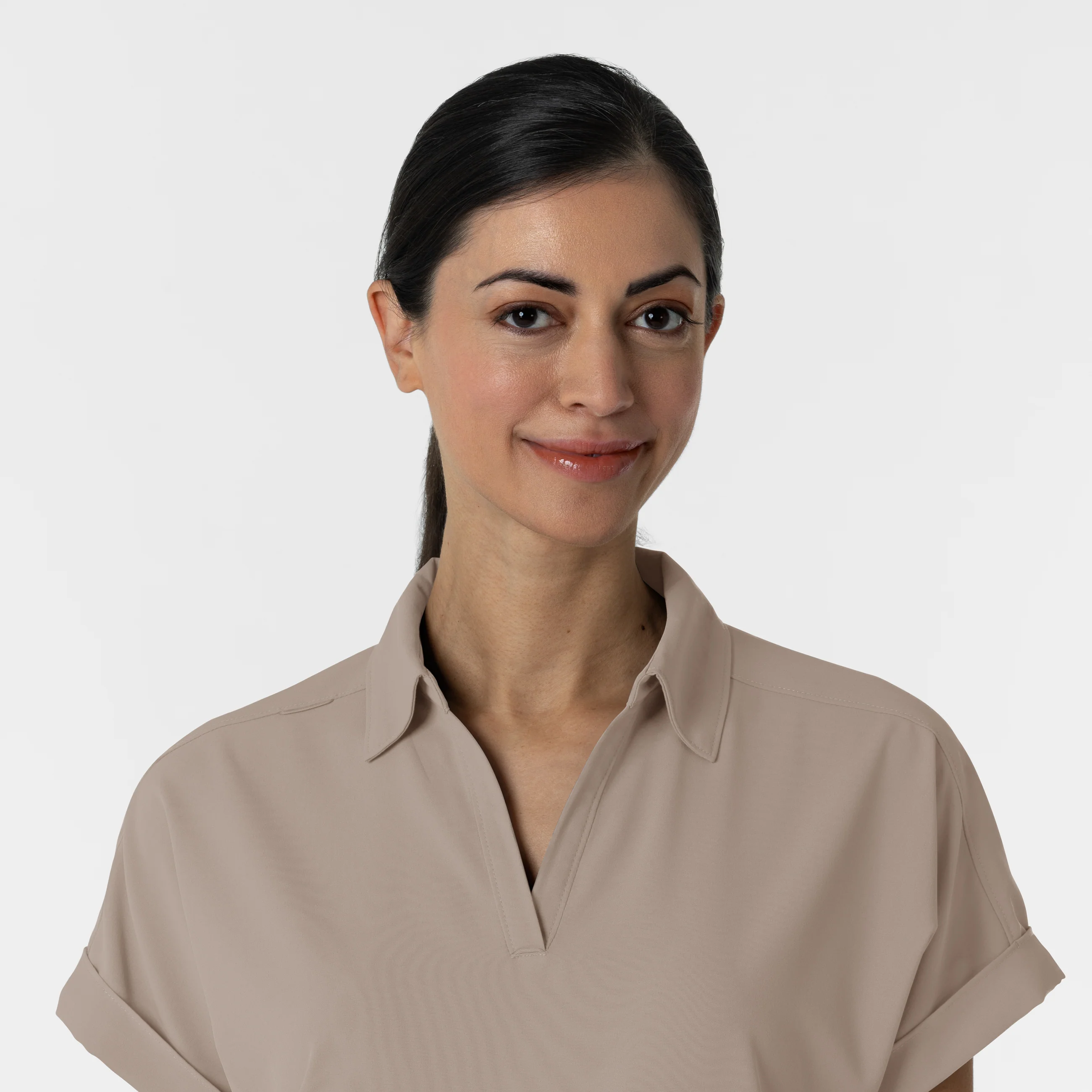 RENEW Women’s Flex-n-Reach Collar Scrub Top - Haze - Image 5