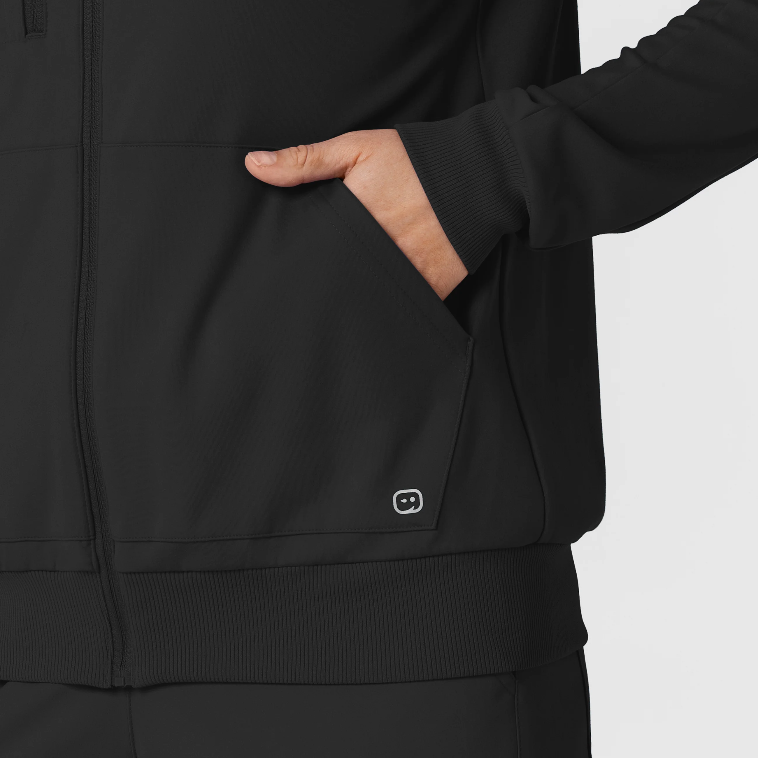 RENEW Knit Women’s Zip Hoodie - Black - Image 11